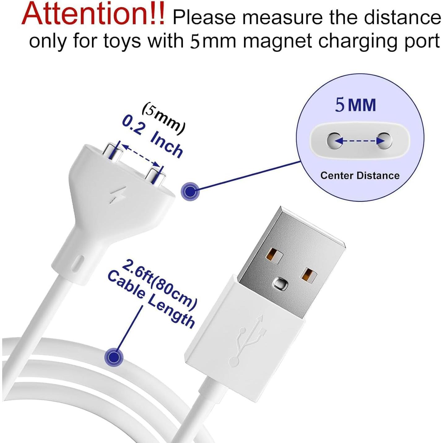 Cable de Carga Magnético USB Fertile Rain 2.7 pies 5MM