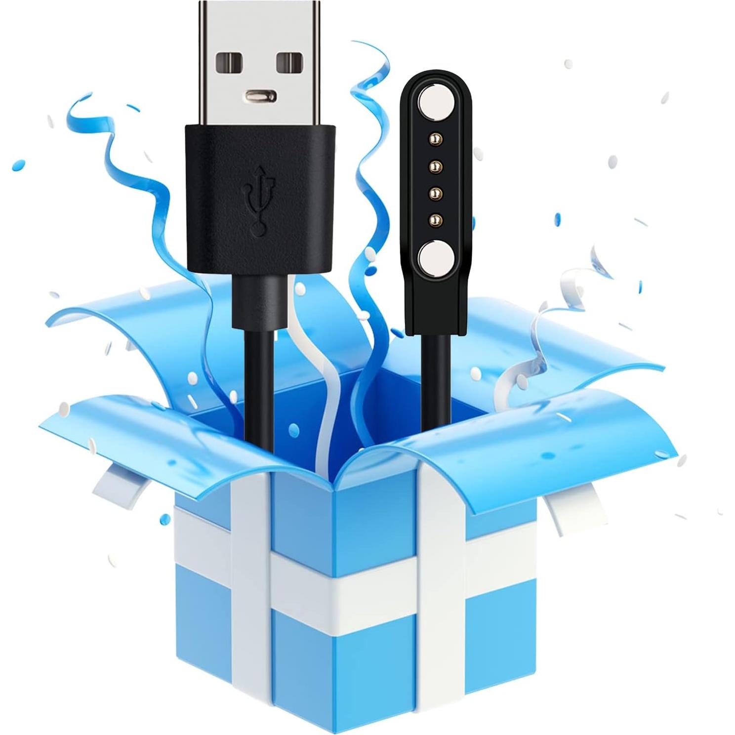 Cable de Carga Magnético PTHTECHUS para Reloj Inteligente 4G