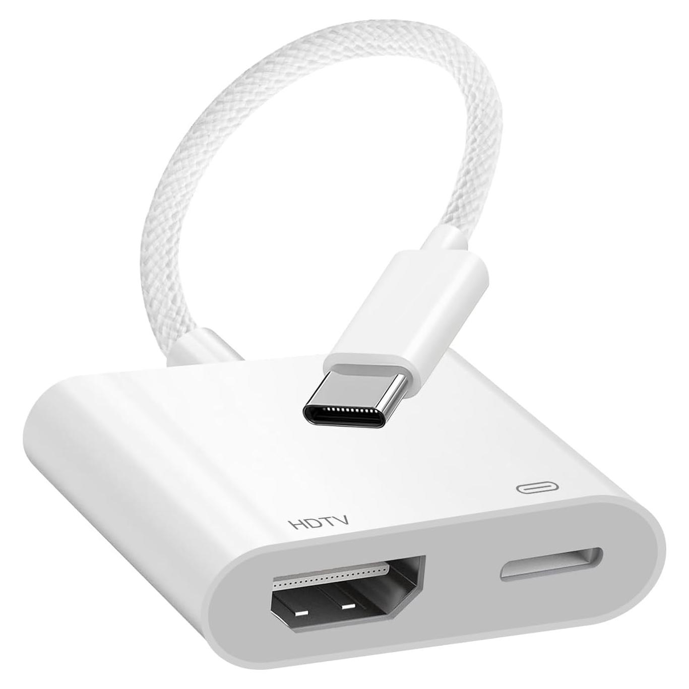 Adaptador USB C a HDMI Denlane 4K 60Hz con carga 100W