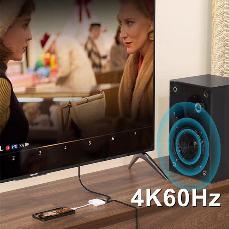 Adaptador USB C a HDMI AIRSKY 4K 60Hz con Carga Rápida 100W