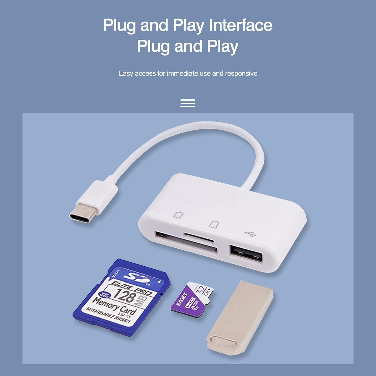 Lector de Tarjeta SD USB-C Wansurs 2 en 1 para Android