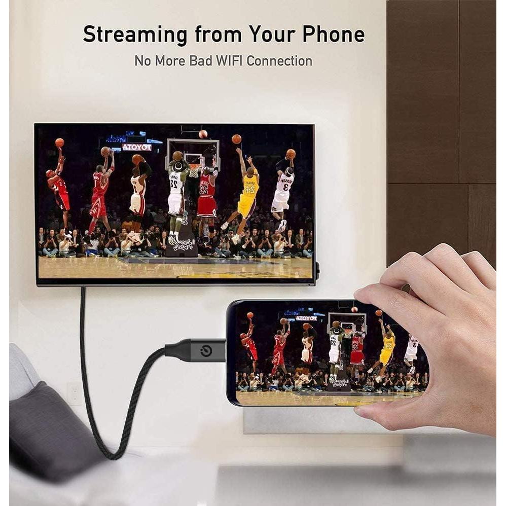 Adaptador HDMI USB C QGeeM 1.83m 4K Compatible MacBook y Galaxy