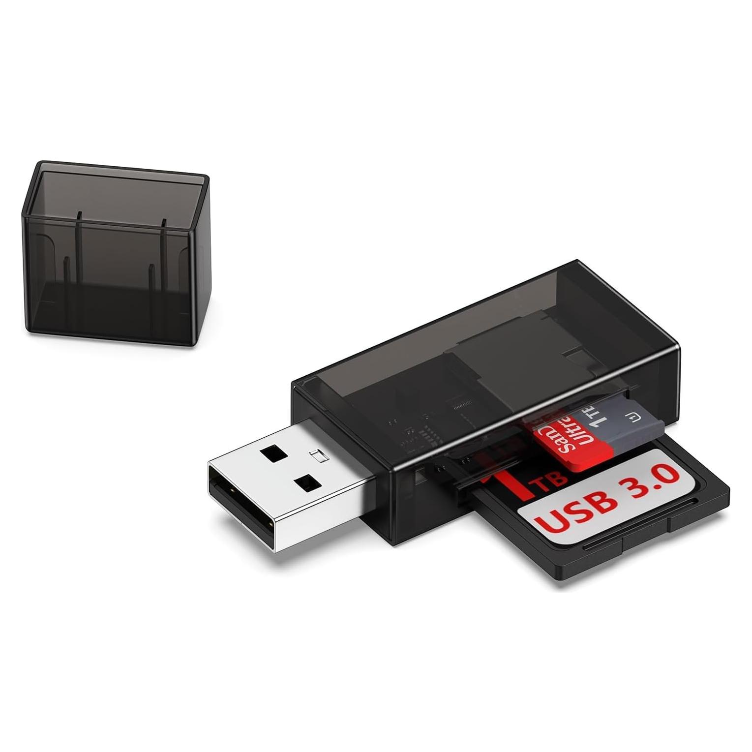 Lector de Tarjetas SD USB 3.0 AILKIN Doble Ranura 18g