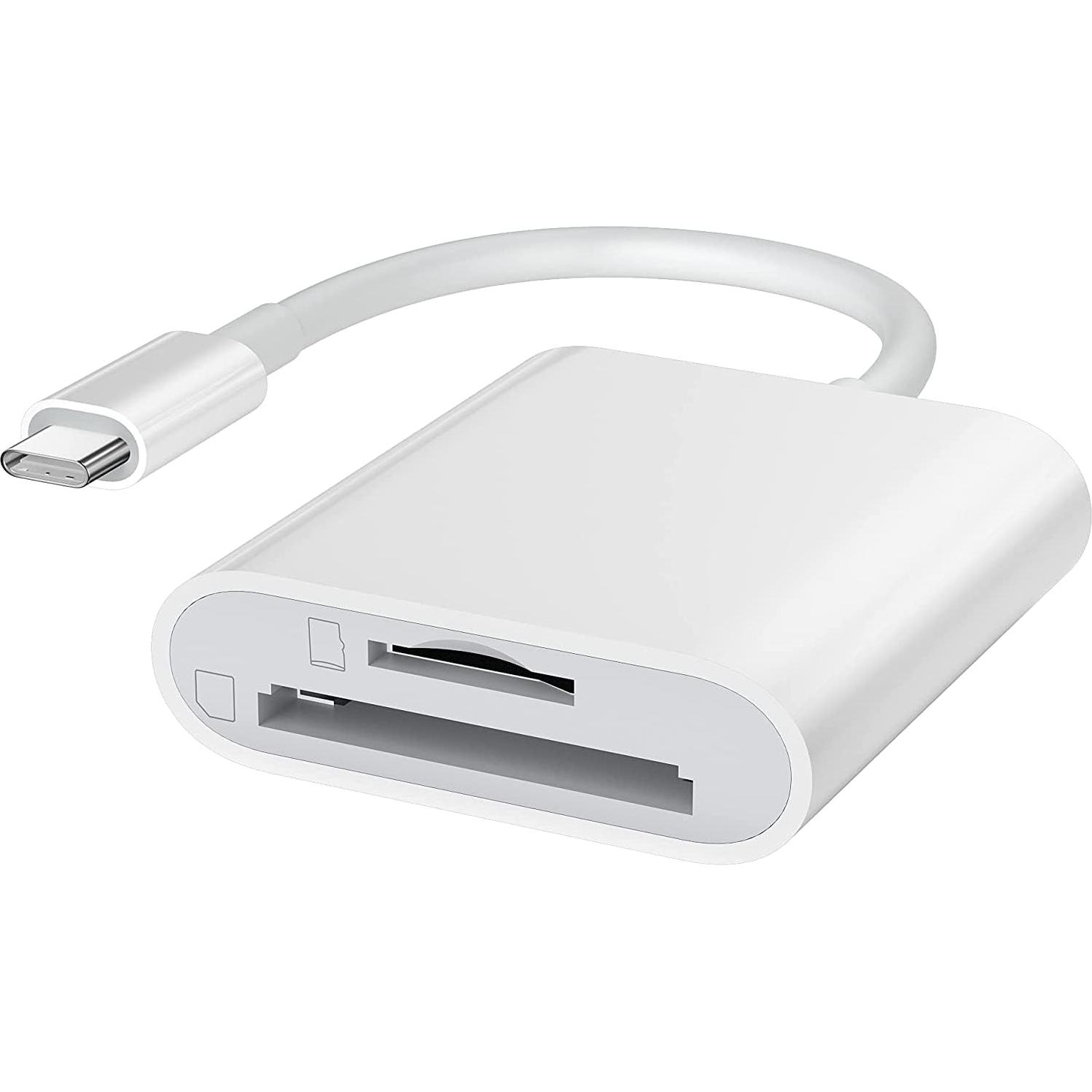 Lector de Tarjetas SD USB-C SAMKE 2 Puertos Alta Velocidad