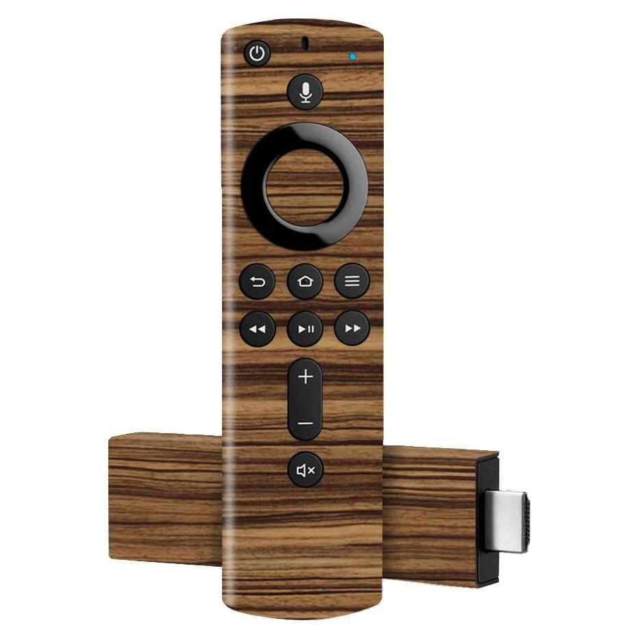 Piel de Vinilo MightySkins para Fire TV Stick 4K - Madera Zebra