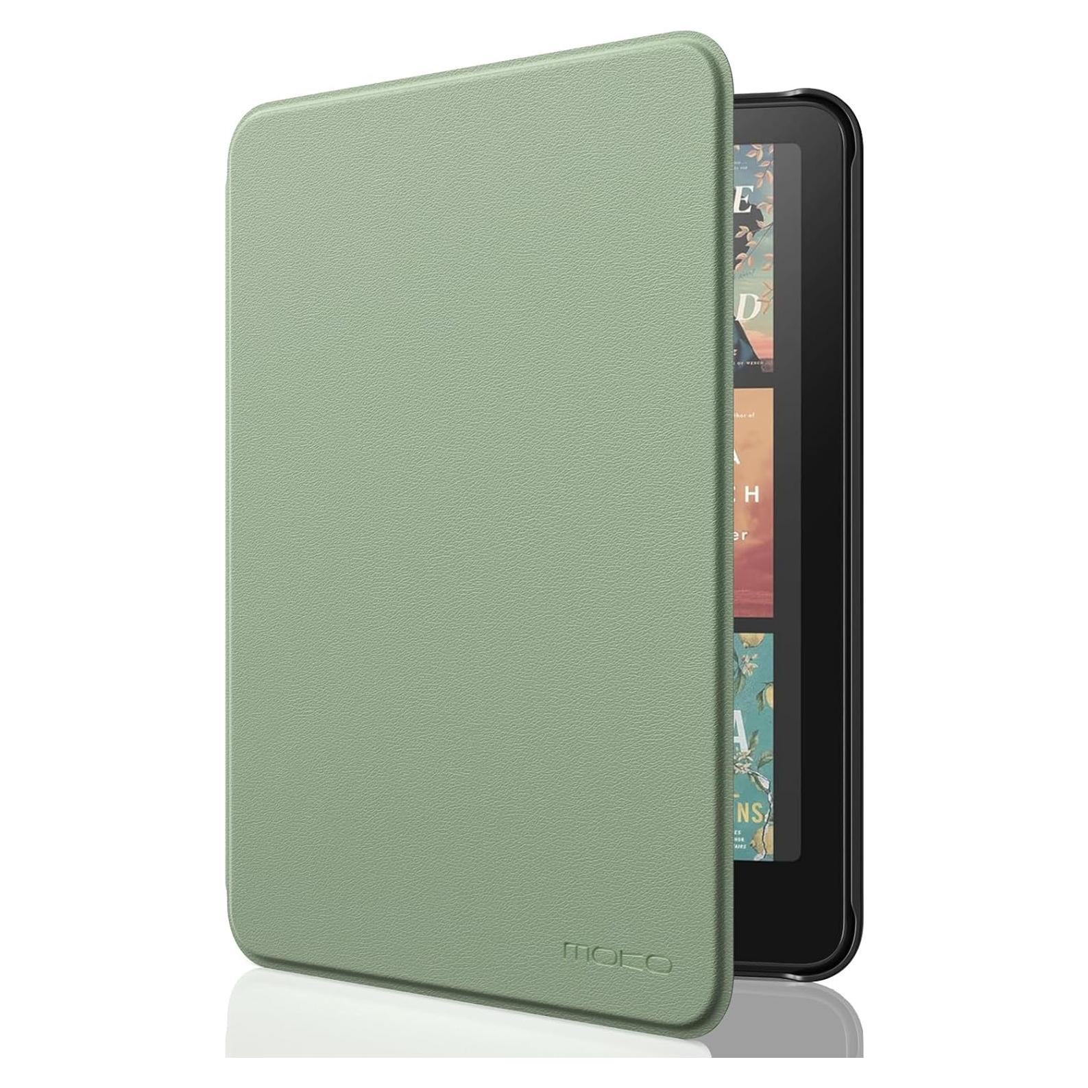 Funda MoKo para Kindle Paperwhite 2024 - Celadón, ligera y delgada