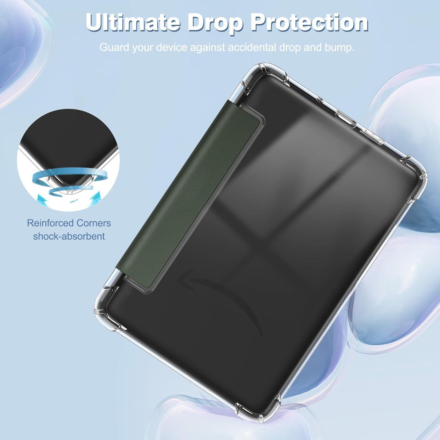 Funda Slim Fintie para Kindle 6" 11ª Gen 2024/2022 Verde Alpino