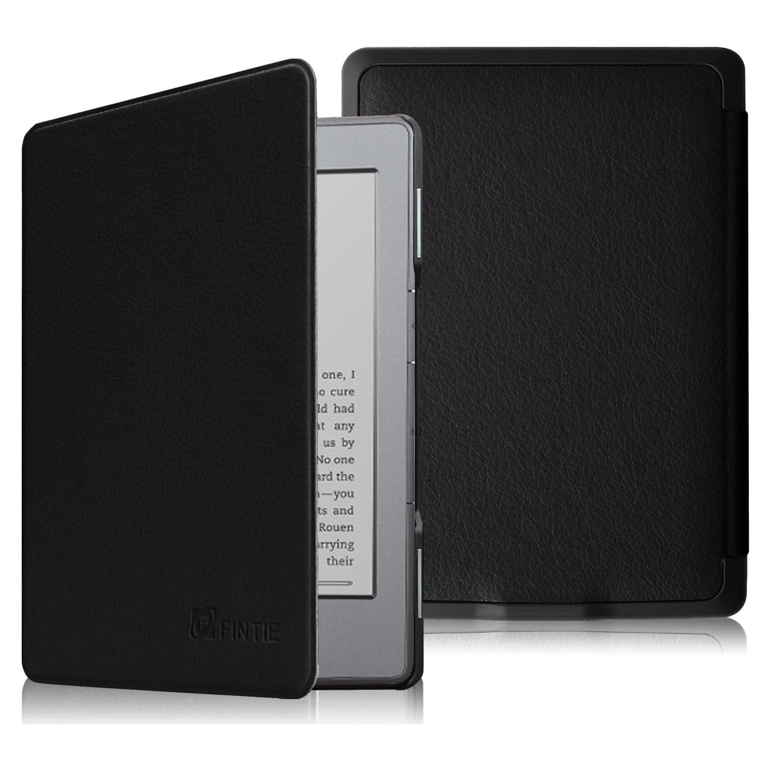 Funda Slim Fintie para Kindle 4 y 5 - Cuero PU Negro