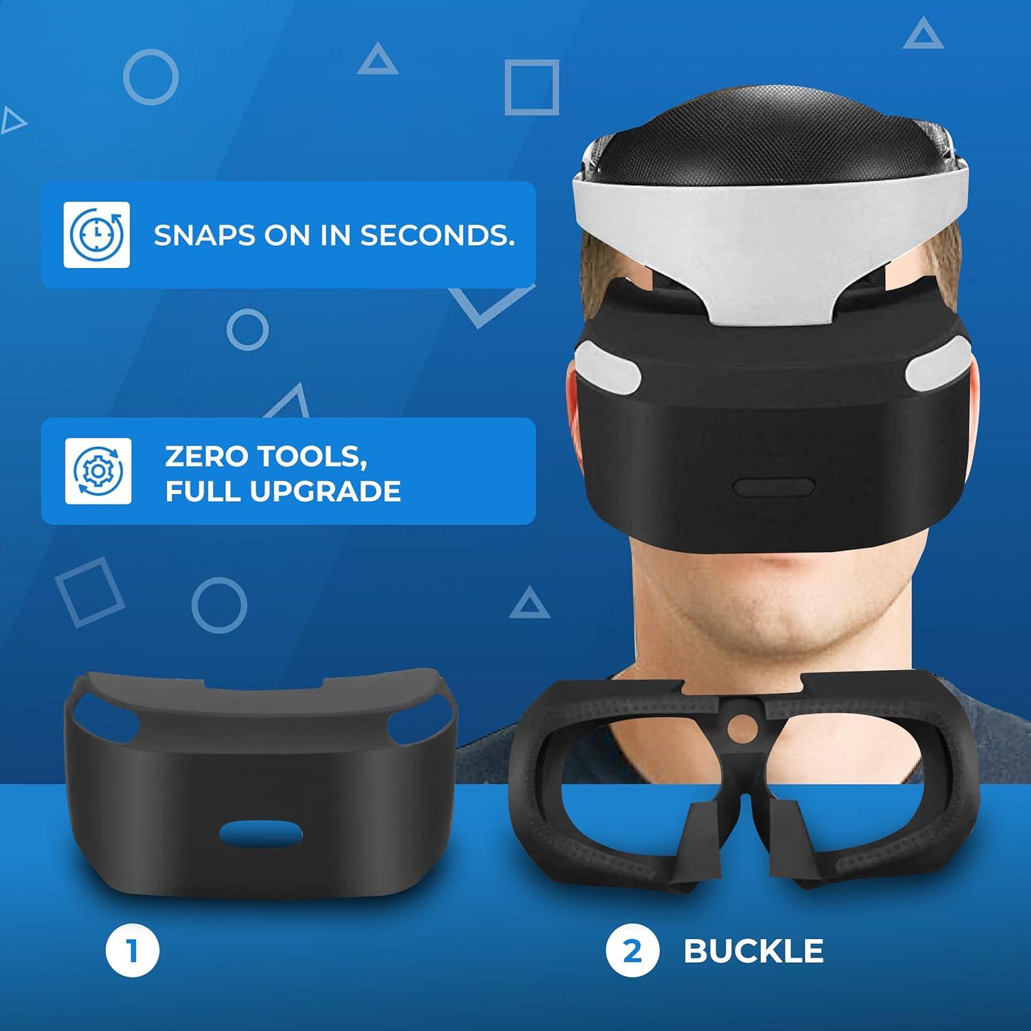 Escudo de Luz Skywin PSVR + Piel Silicona Protectora PS4 VR