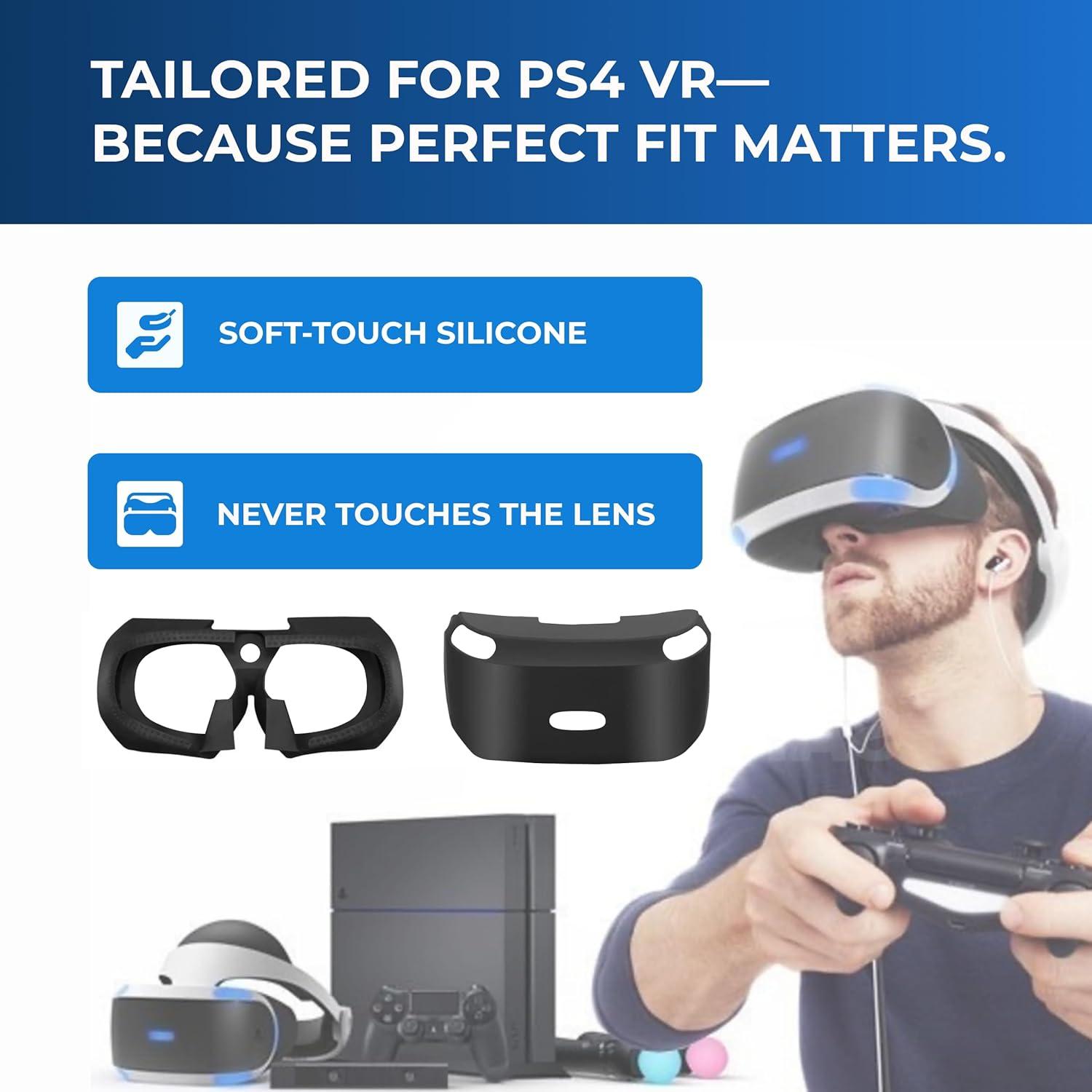 Escudo de Luz Skywin PSVR + Piel Silicona Protectora PS4 VR