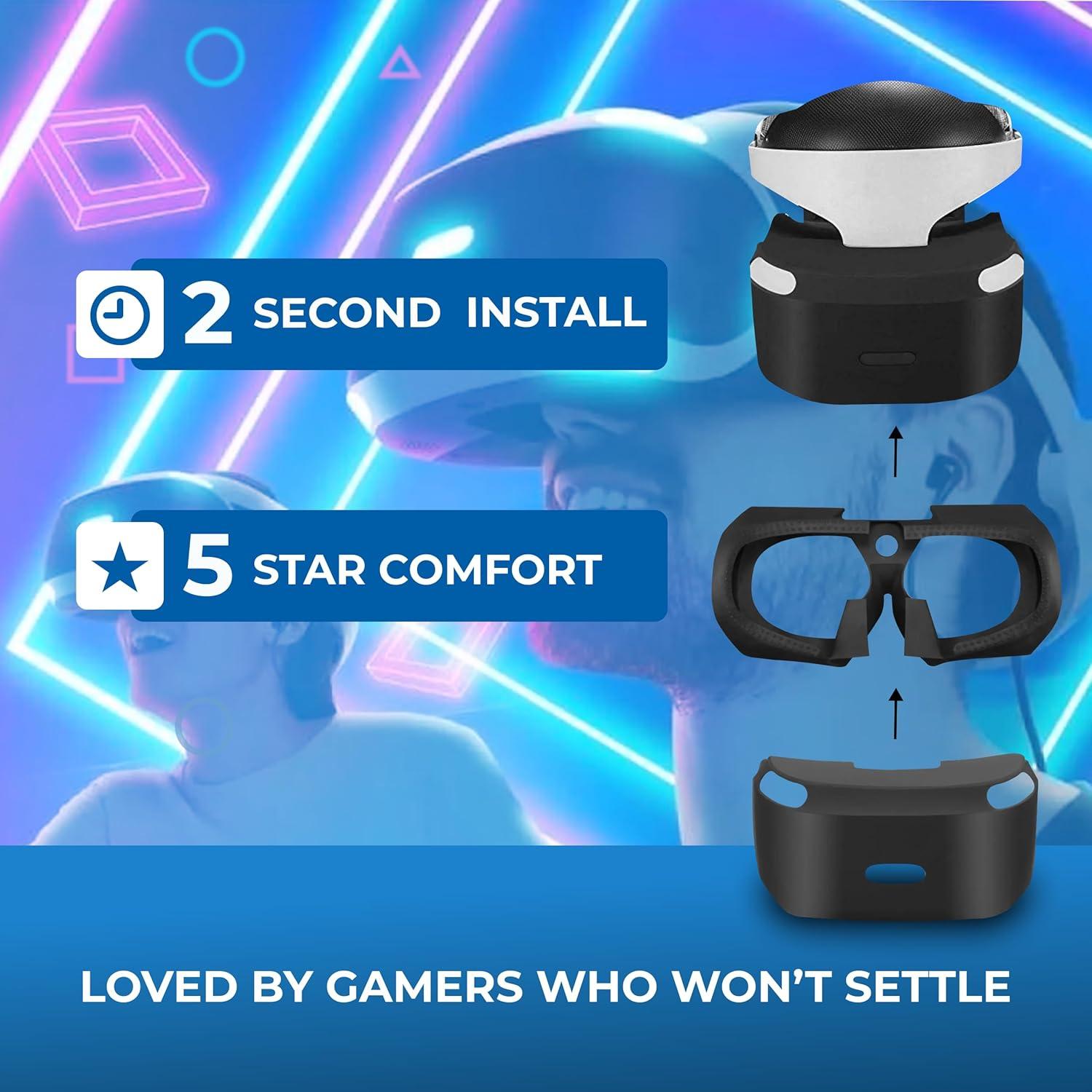 Escudo de Luz Skywin PSVR + Piel Silicona Protectora PS4 VR