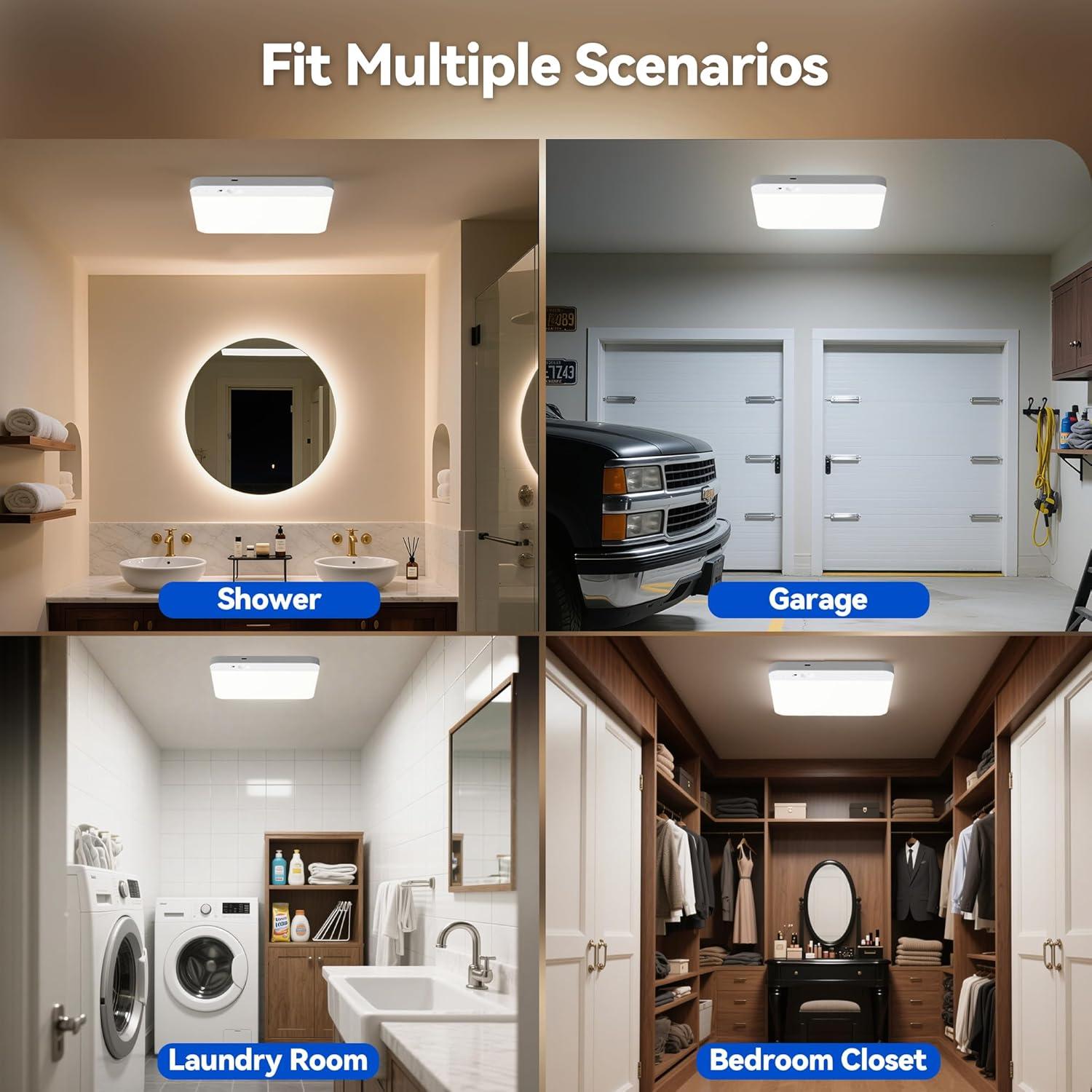 Luz de Techo KINDEEP con Sensor de Movimiento 19.8cm