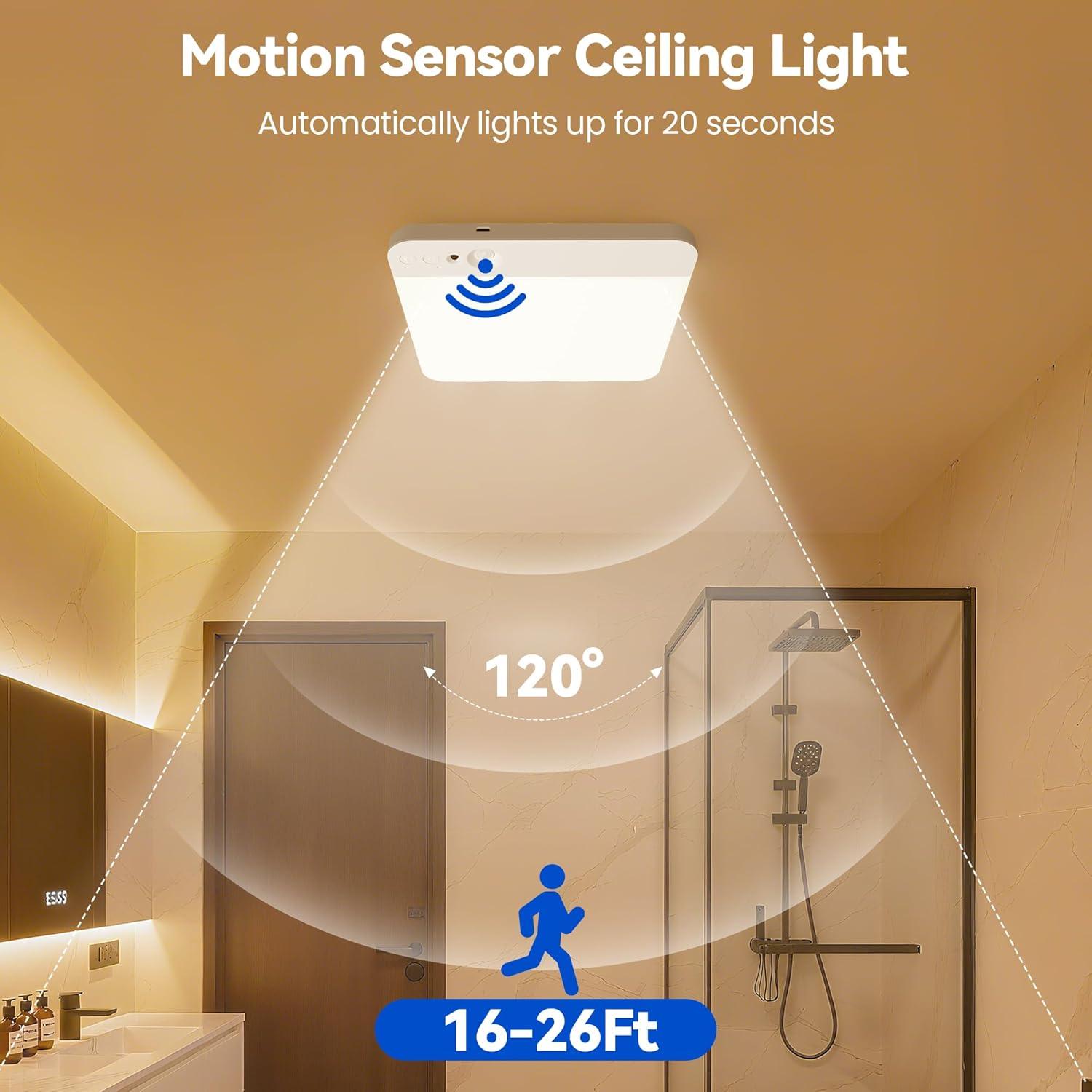Luz de Techo KINDEEP con Sensor de Movimiento 19.8cm