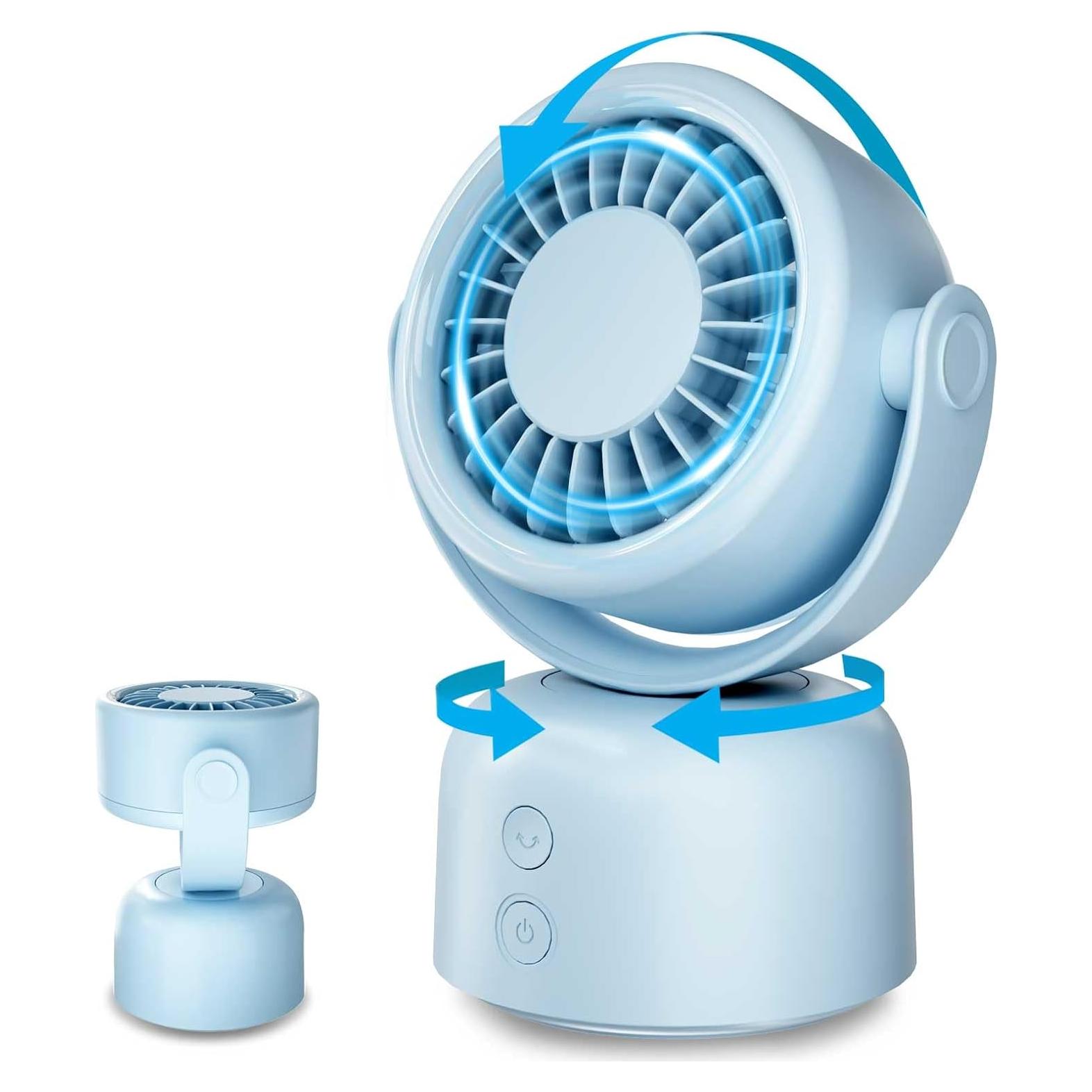 Ventilador de Mesa Motomate Azul 5" Portátil 3 Velocidades
