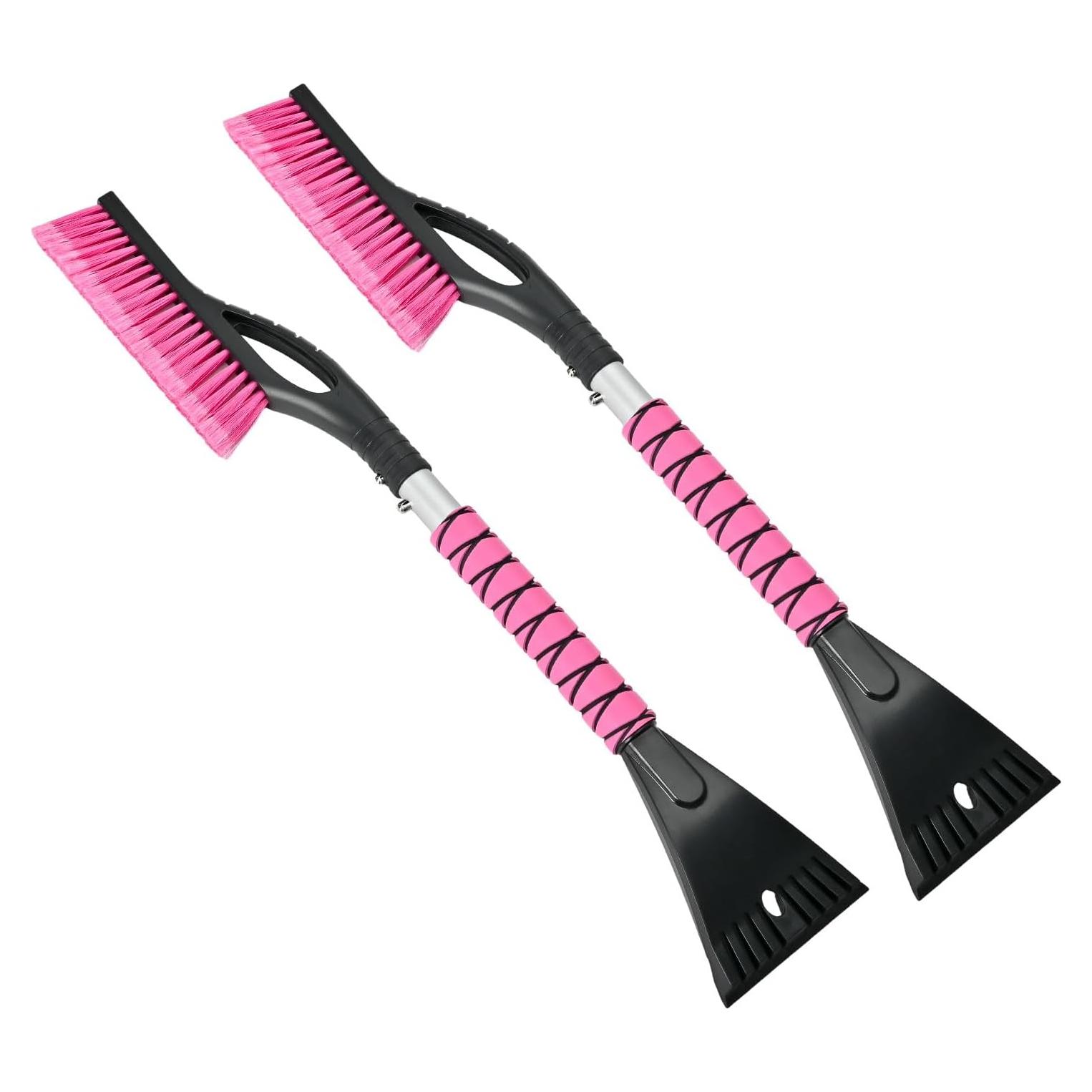 Cepillo y Raspador de Nieve OUSHASAA 68.58 cm Rosa 2 Piezas