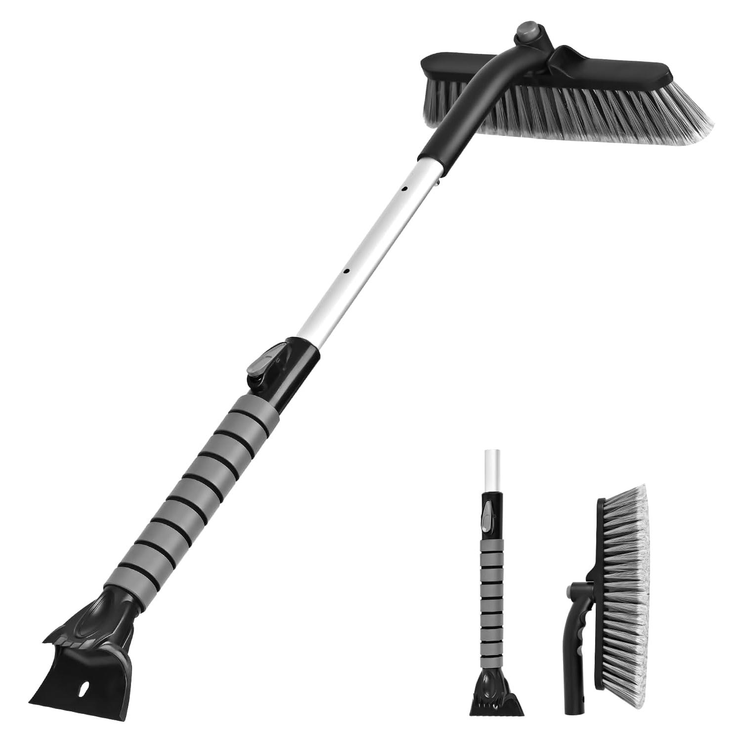 Raspador de Hielo y Cepillo de Nieve OUSHASAA 89.9 cm Gris