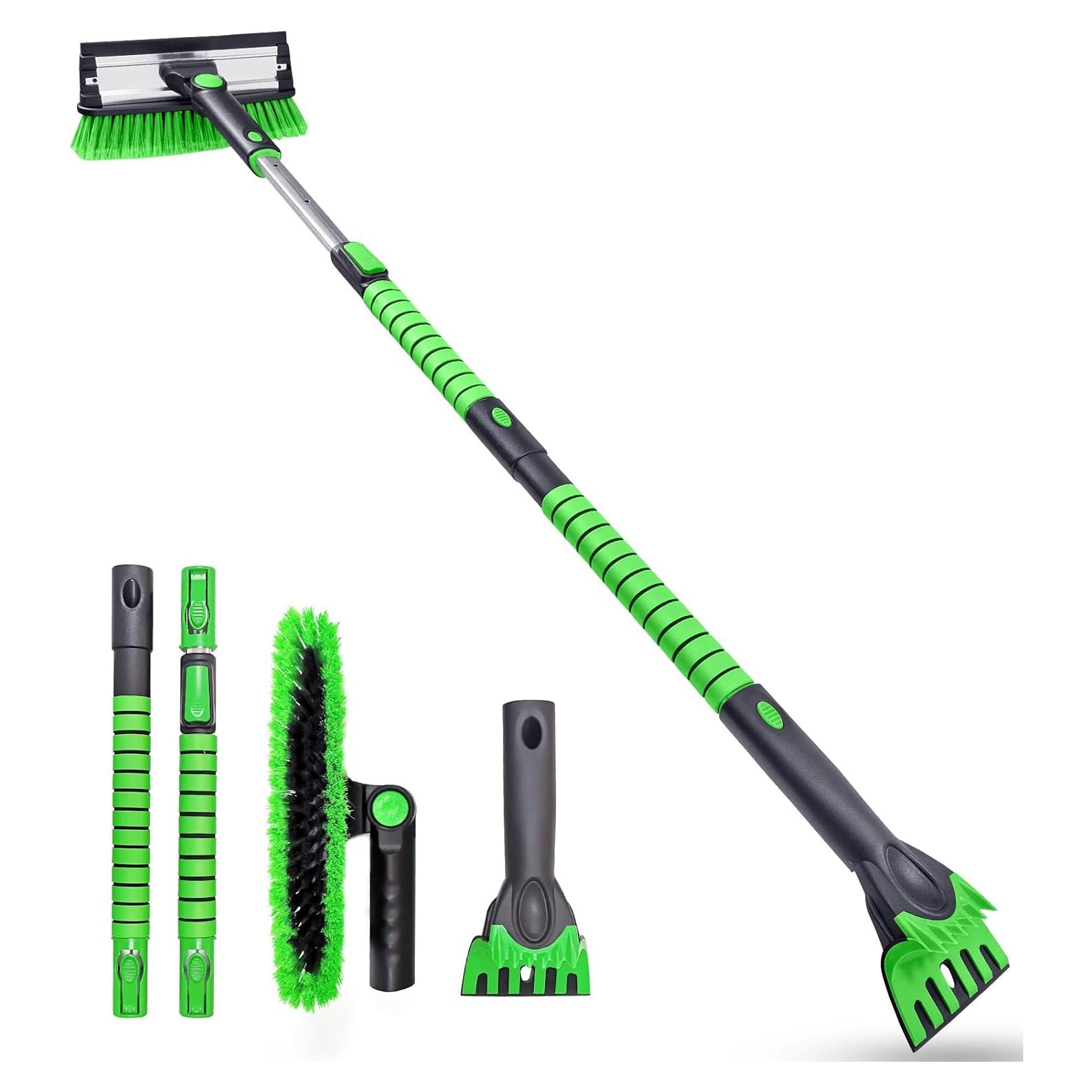 Raspador de Hielo y Cepillo de Nieve SEAAES 140 cm Extensible