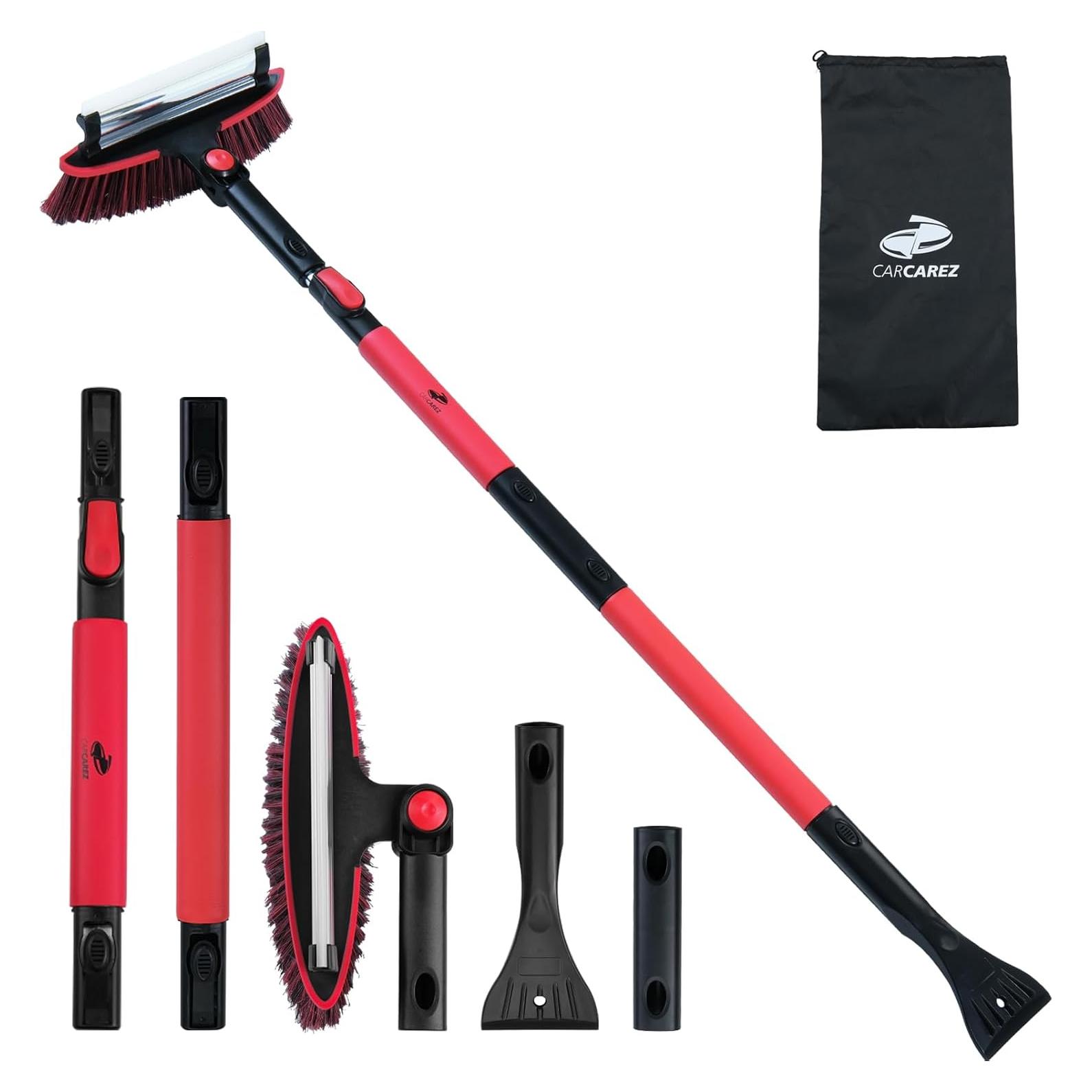 Cepillo de Nieve Extensible CARCAREZ 139.7 cm Rojo