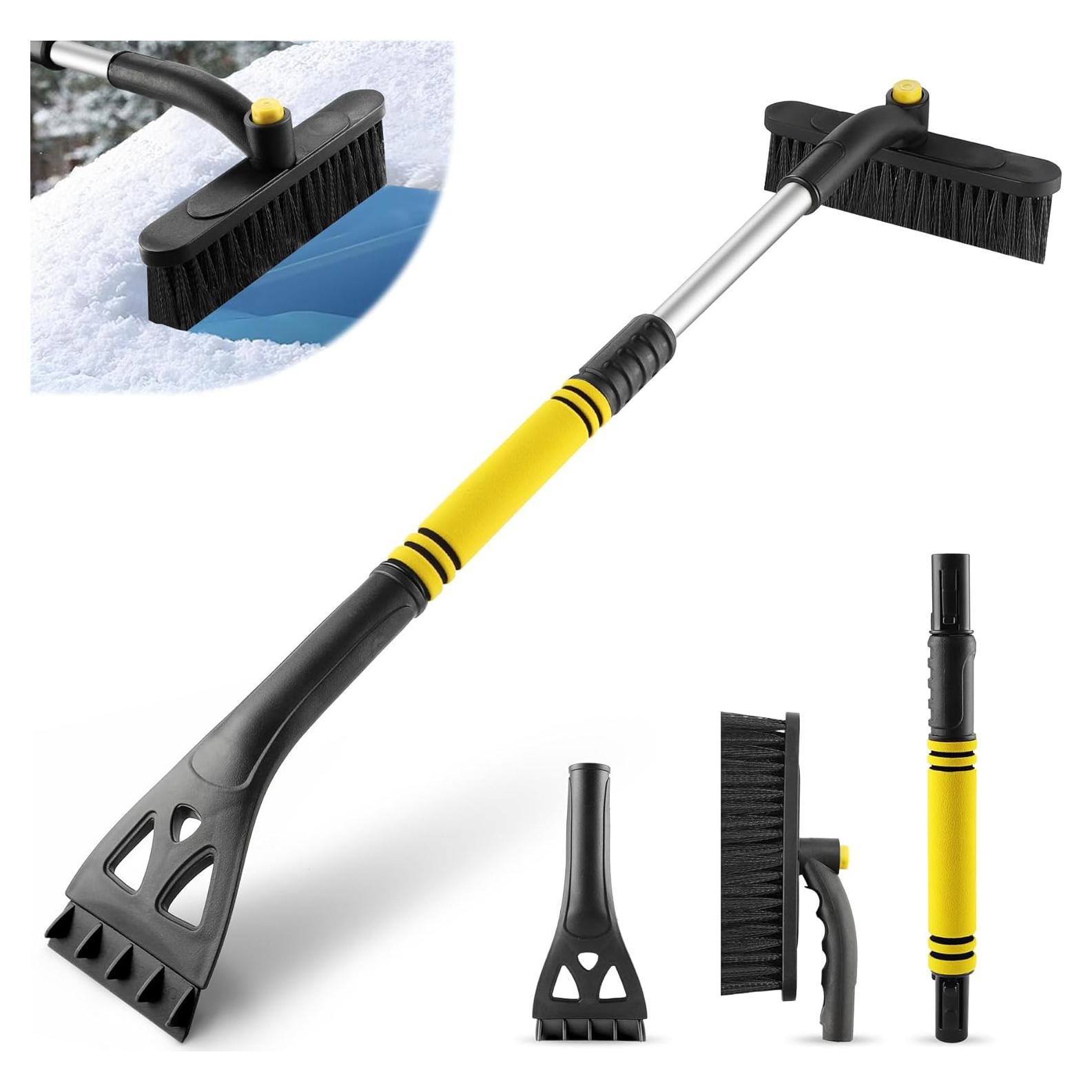 LivTee Cepillo de Nieve Extensible 81 cm y Raspador de Hielo
