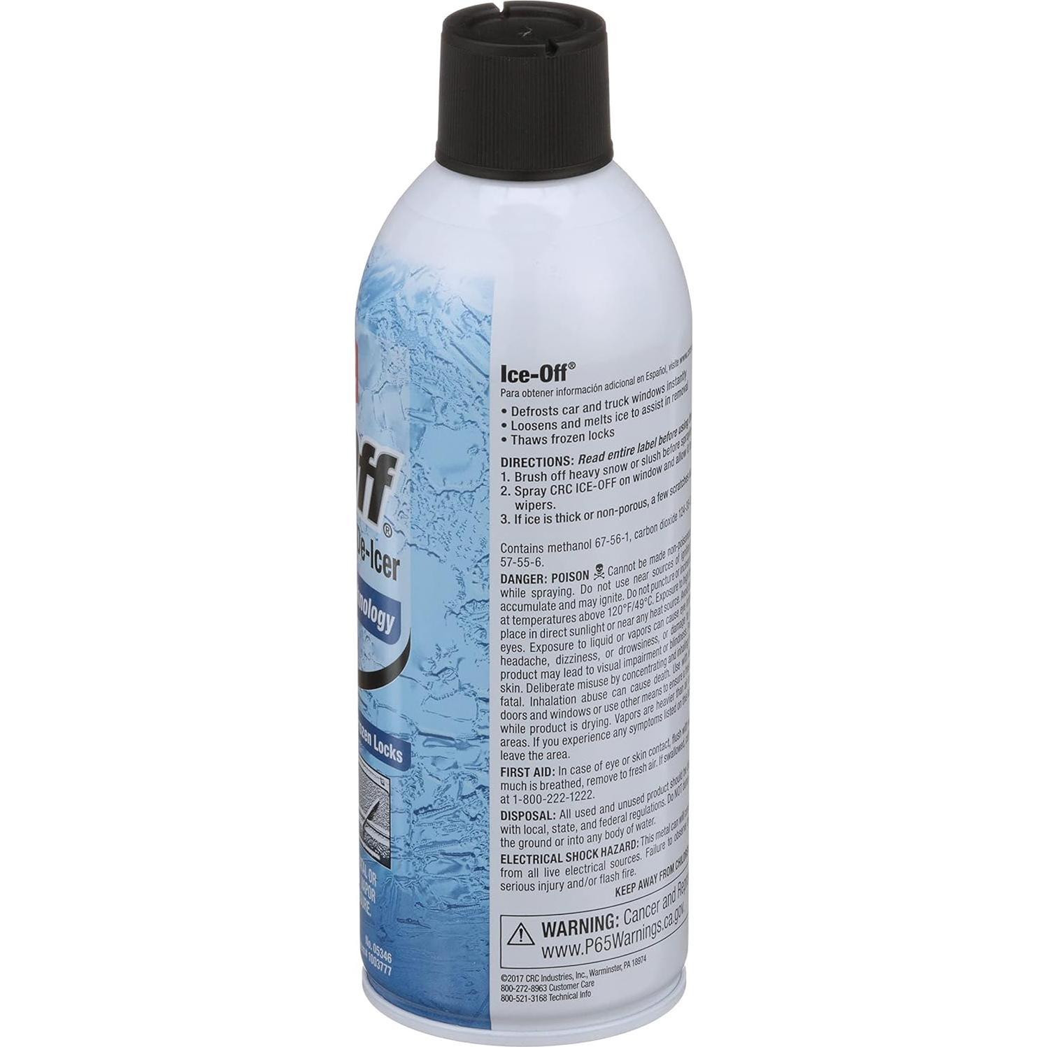 Spray Deshielador CRC Ice-Off 340 g para Parabrisas y Cerraduras
