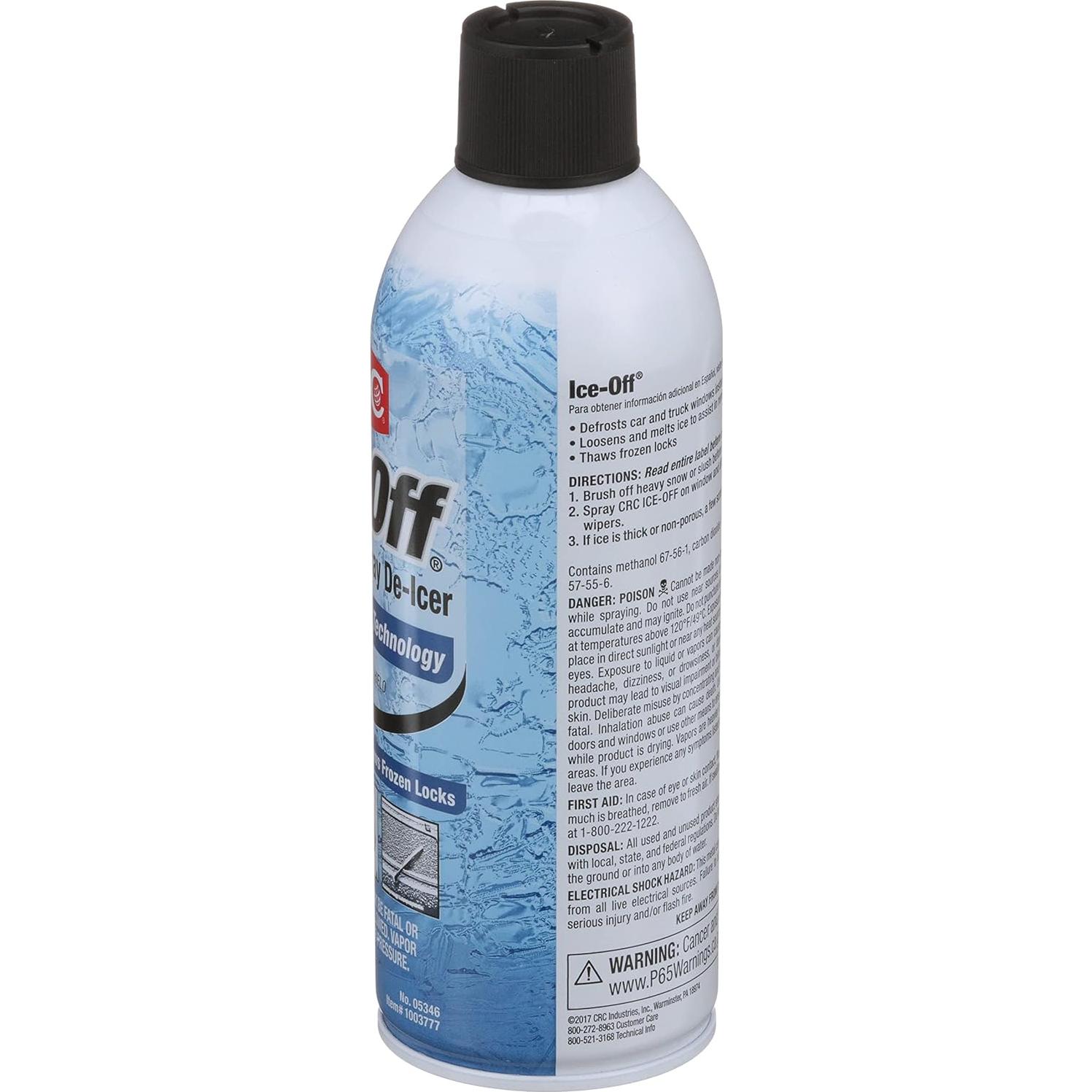 Spray Deshielador CRC Ice-Off 340 g para Parabrisas y Cerraduras