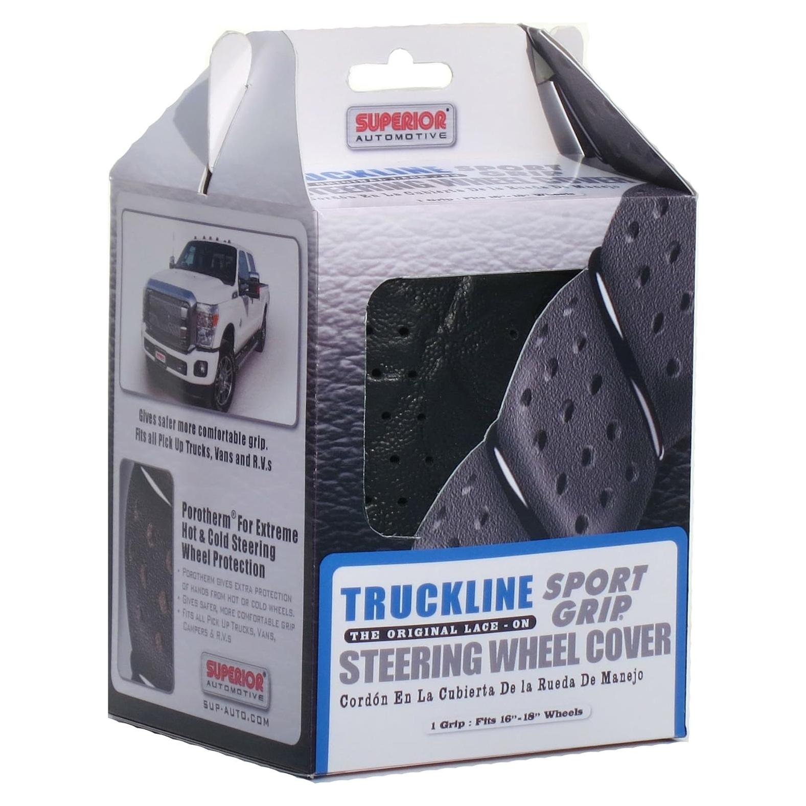 Cubierta de Volante Sport Grip Superior Negra 58-0470B 27.9 cm