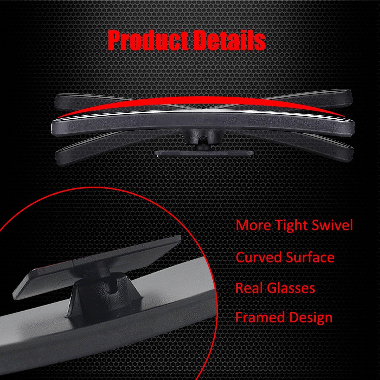 Espejo de Punto Ciego Ampper Am-BSM1001, 2 Piezas, HD Convexo