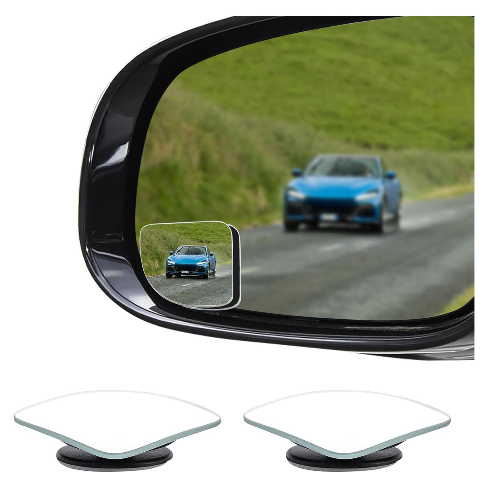 Espejo Convexo de Punto Ciego para Auto Lyxheth 2PCS Ajustable