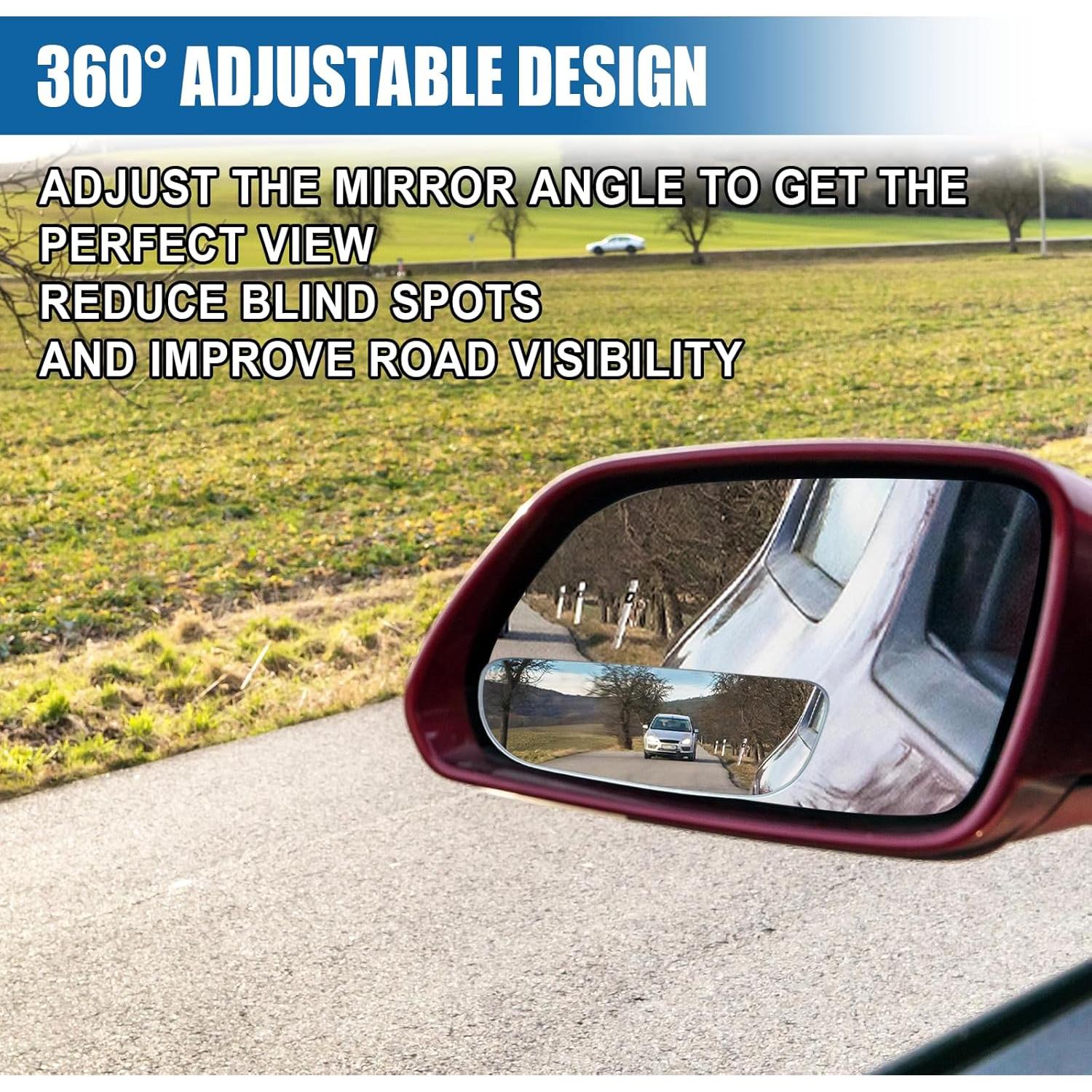 Espejo Convexo de Punto Ciego UHANBUT 9.34x3.33cm Ajustable