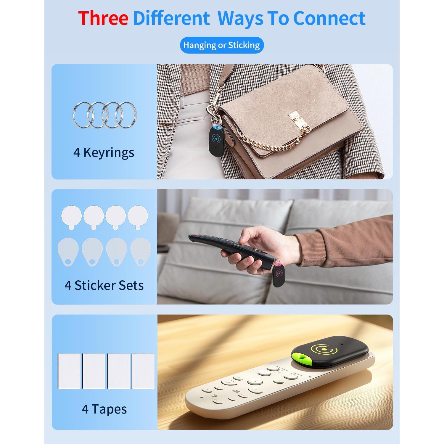 Localizador de Llaves Esky Ultra Delgado 4 Receptores 80dB