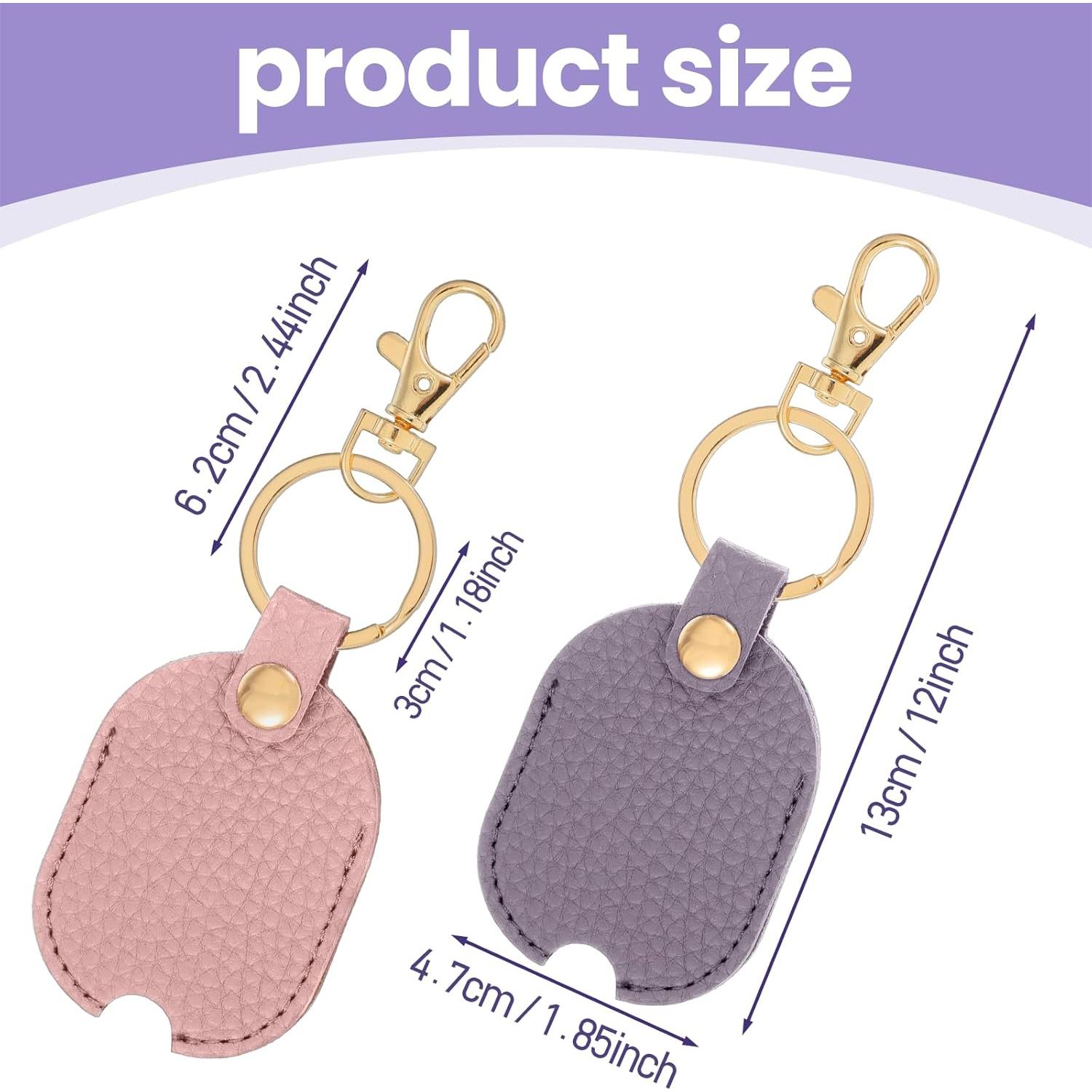 Cubiertas de Llave de Coche Classicseali 2 Piezas PU Rosa/Púrpura