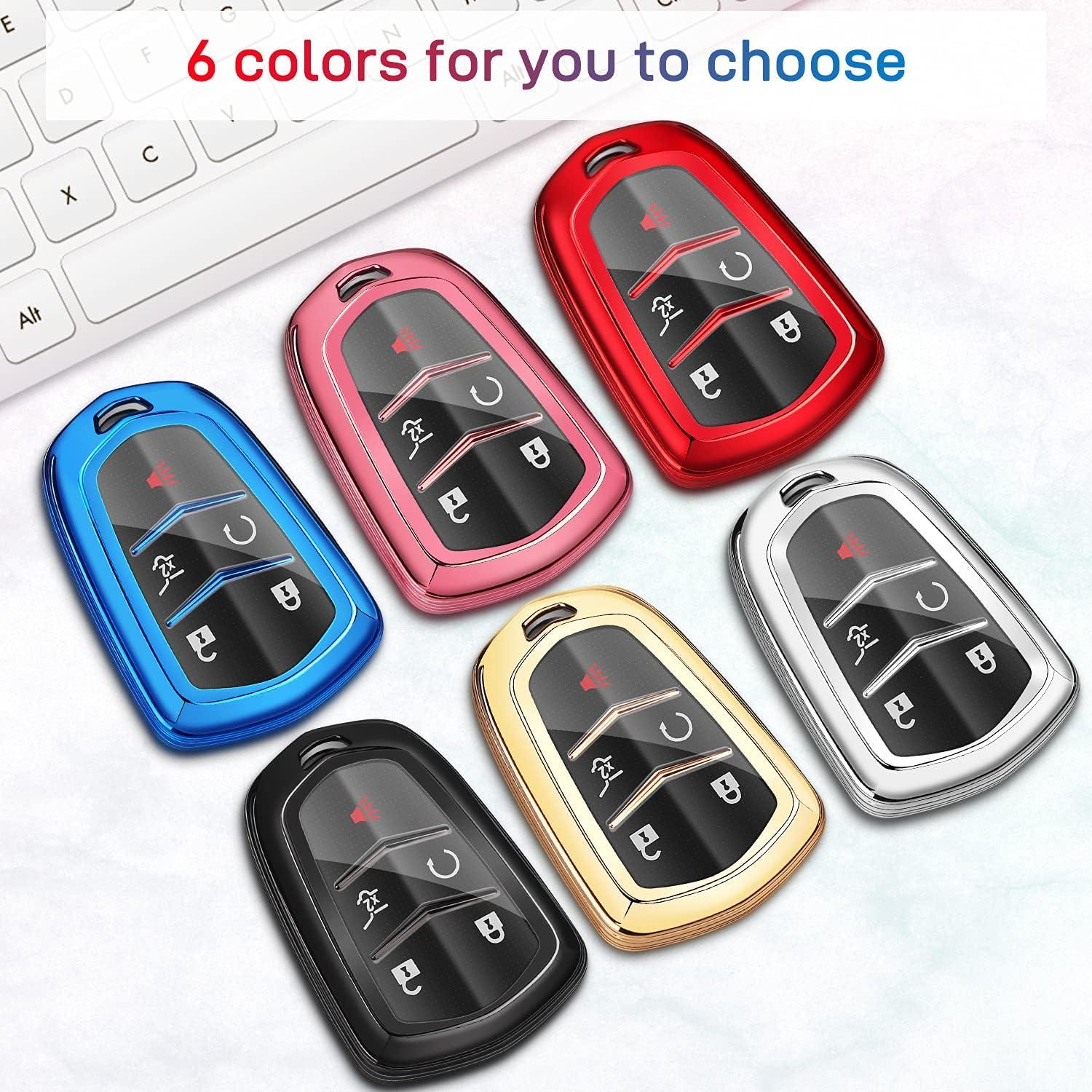 Funda de Llave QBUC para Cadillac 2015-2019 - TPU Negro