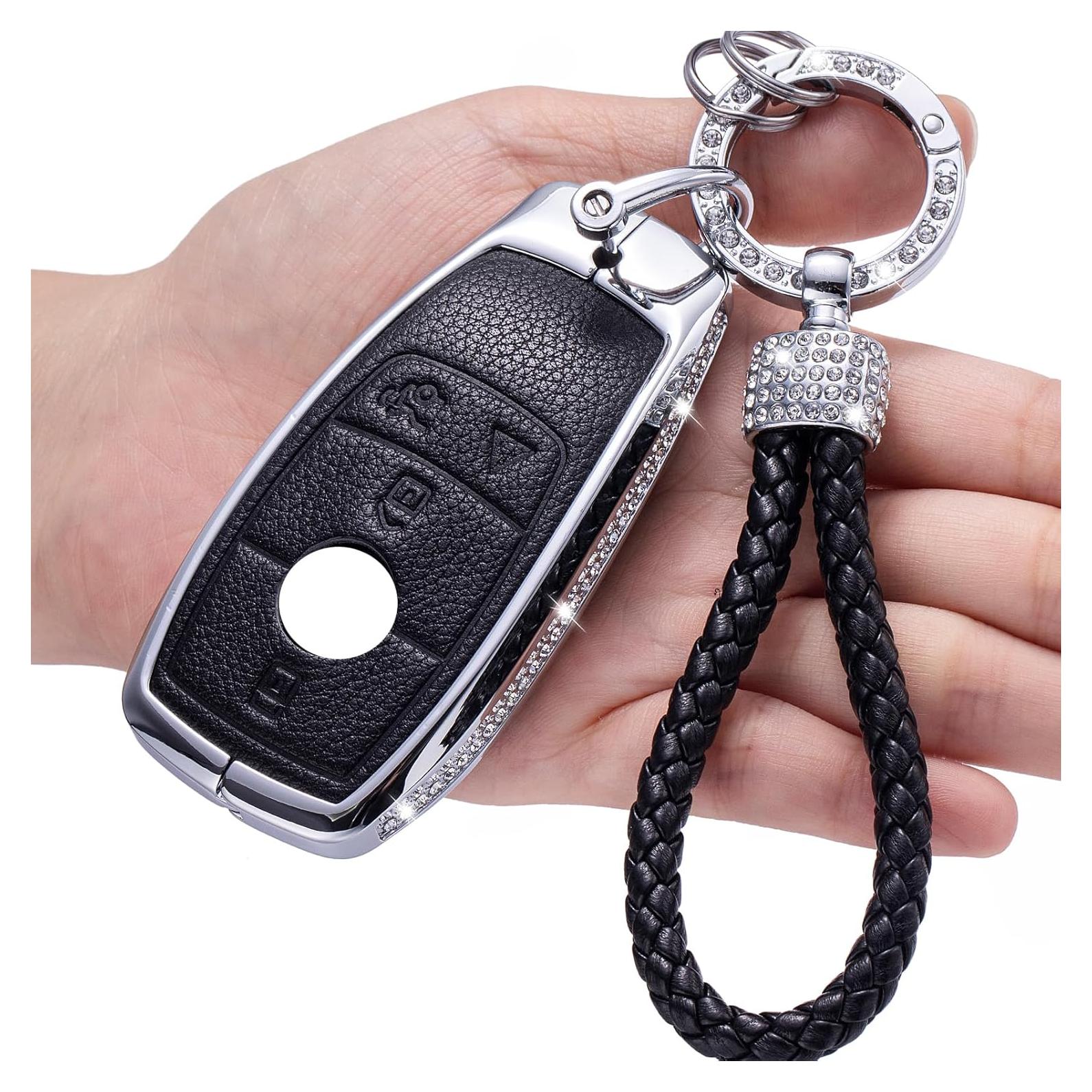 Cubierta de Llavero de Cristal LCXJMWKL para Mercedes Benz 2017-2021