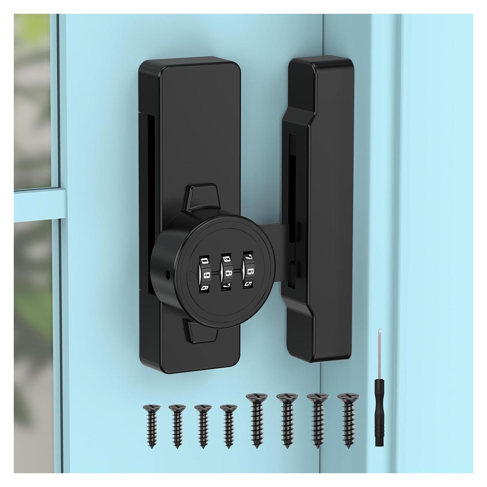 Cerradura de Combinación Mecánica YogePote 3 Dígitos Negra