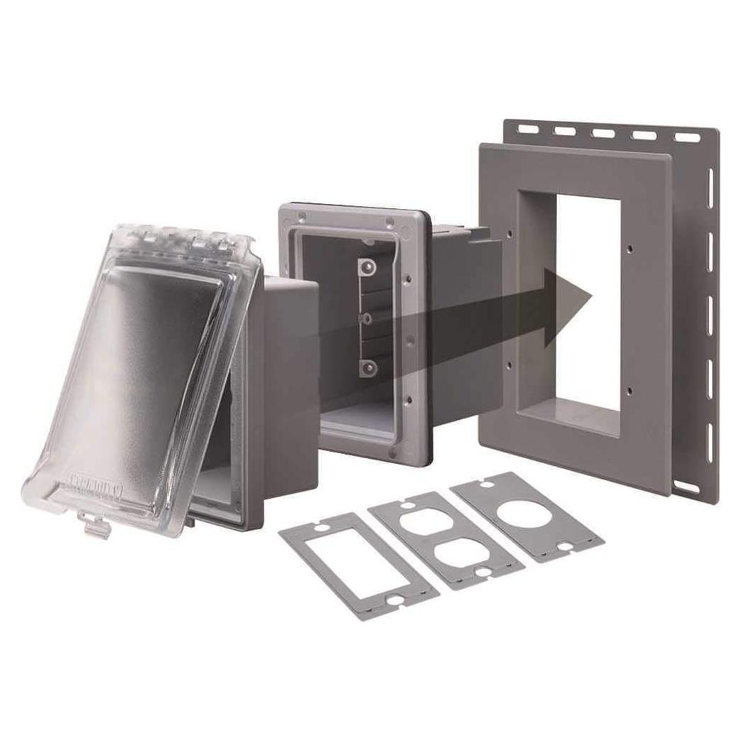 Caja de Salida Empotrada TayMac MR420CG 1-Gang Gris