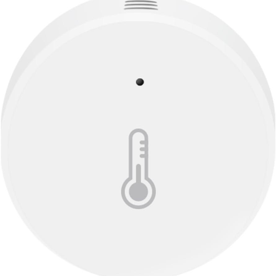 Sensor de Temperatura y Humedad Haozee Zigbee, 4x4 cm