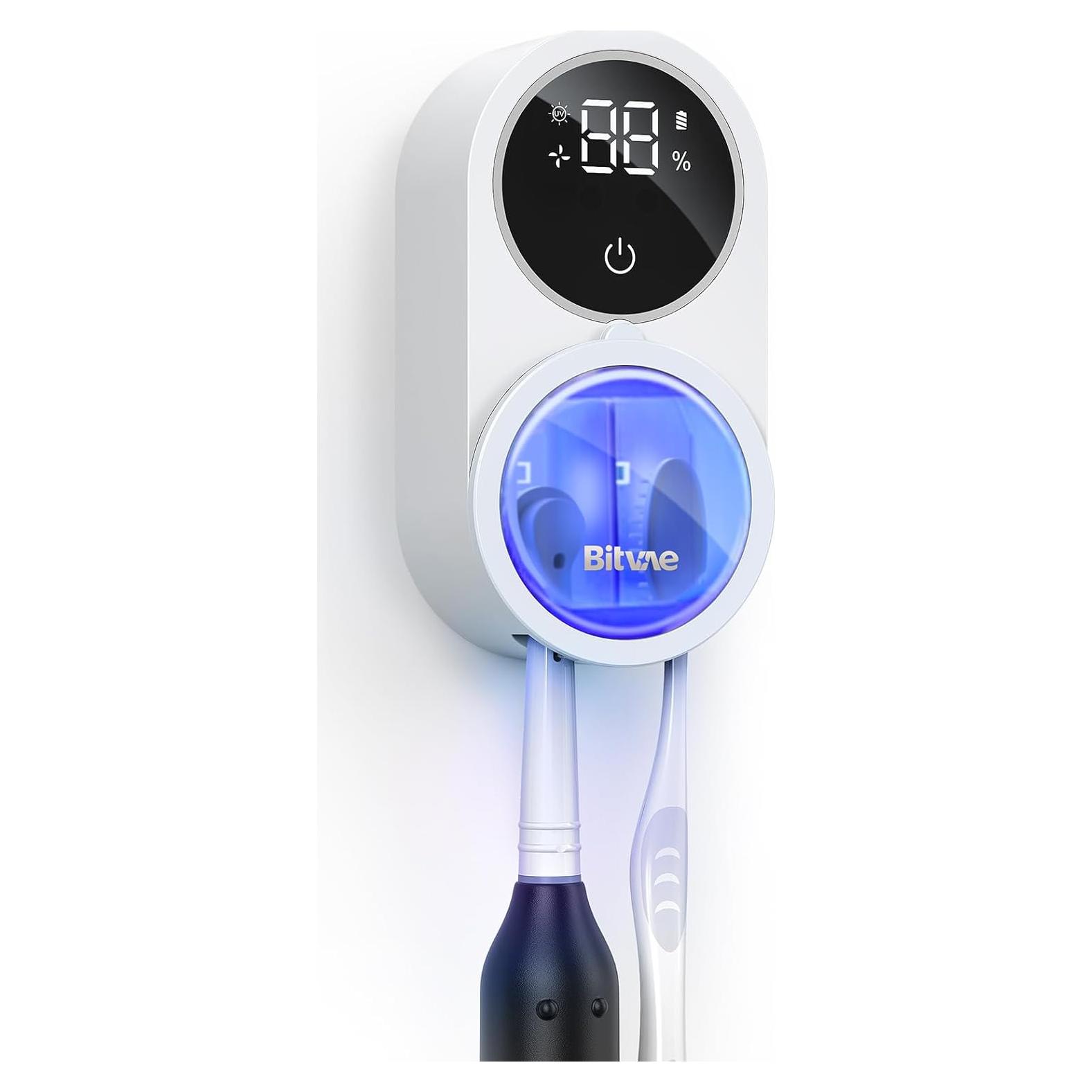 Limpiador de Cepillos de Dientes Bitvae con Soporte Pared LED