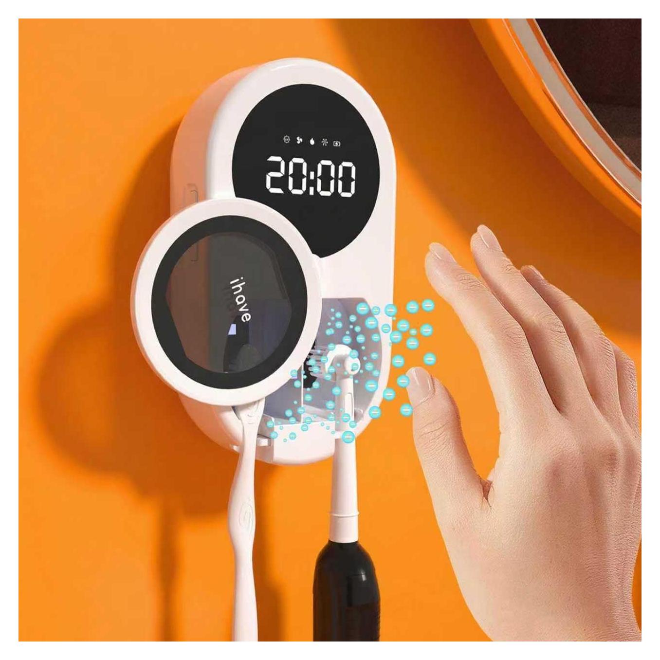 Soporte Desinfectante de Cepillos de Dientes iHave F6-W UV