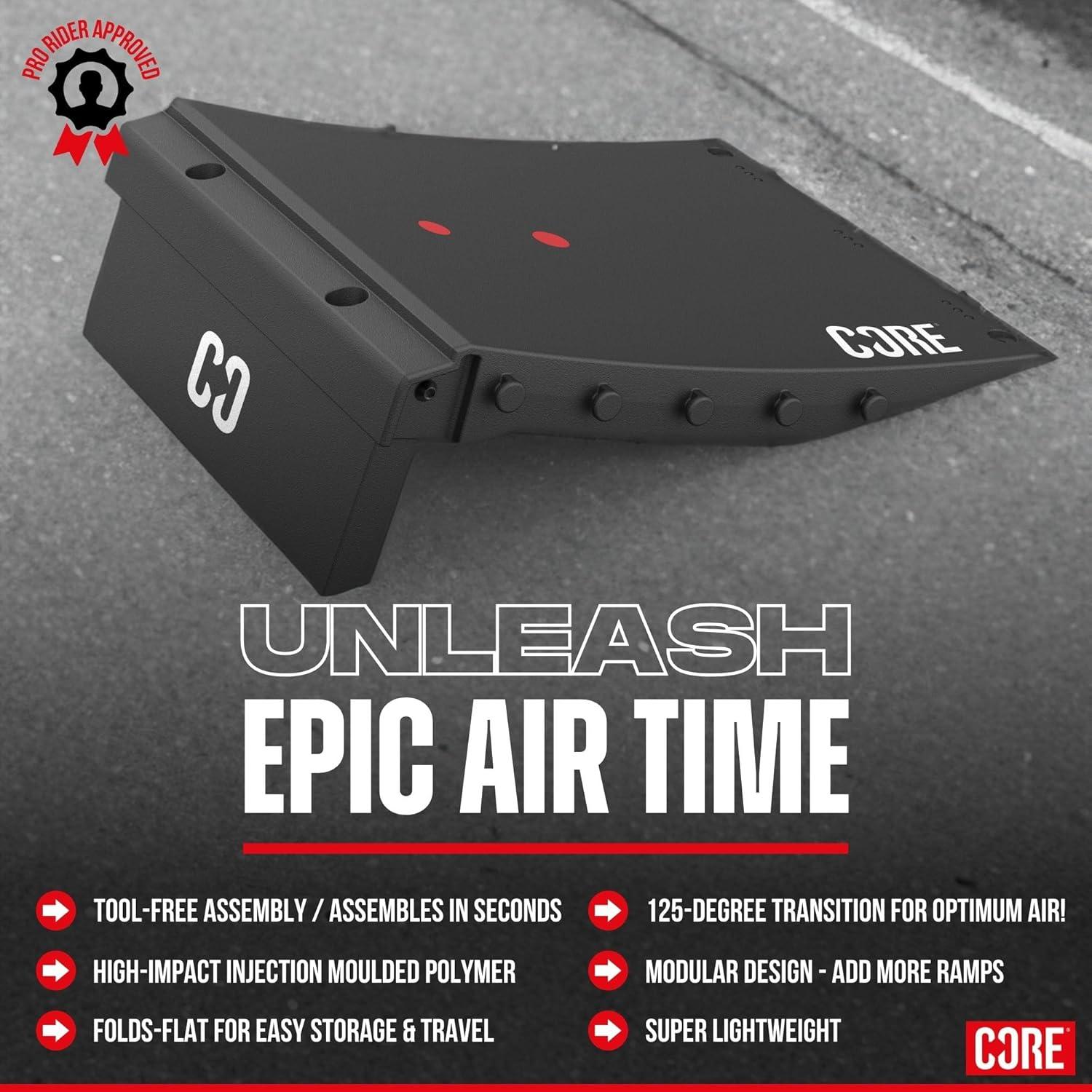 Rampa de Skate CORE Mini Kicker Plegable 55x39x18cm 2.1kg