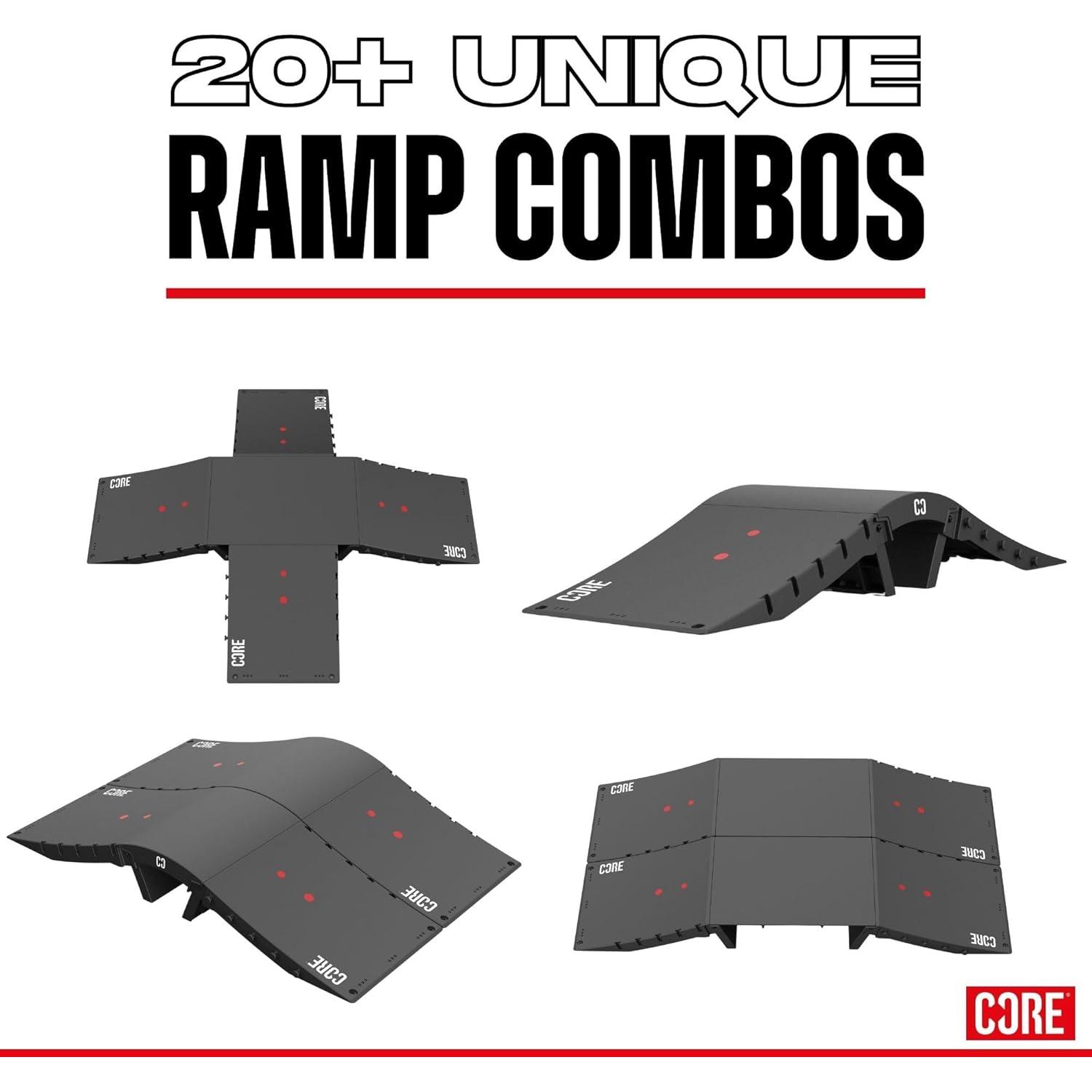 Rampa de Skate CORE Mini Kicker Plegable 55x39x18cm 2.1kg