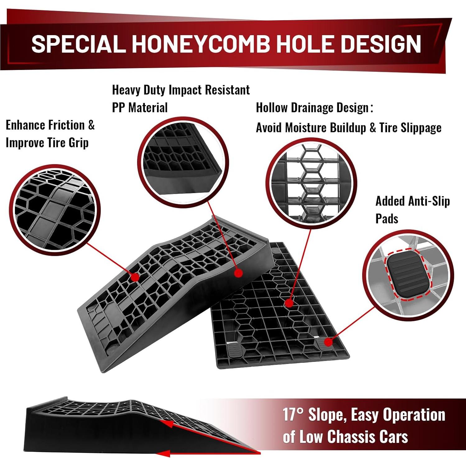 Rampas de Coche ROBLOCK RBTS265 para Vehículos de Bajo Chasis