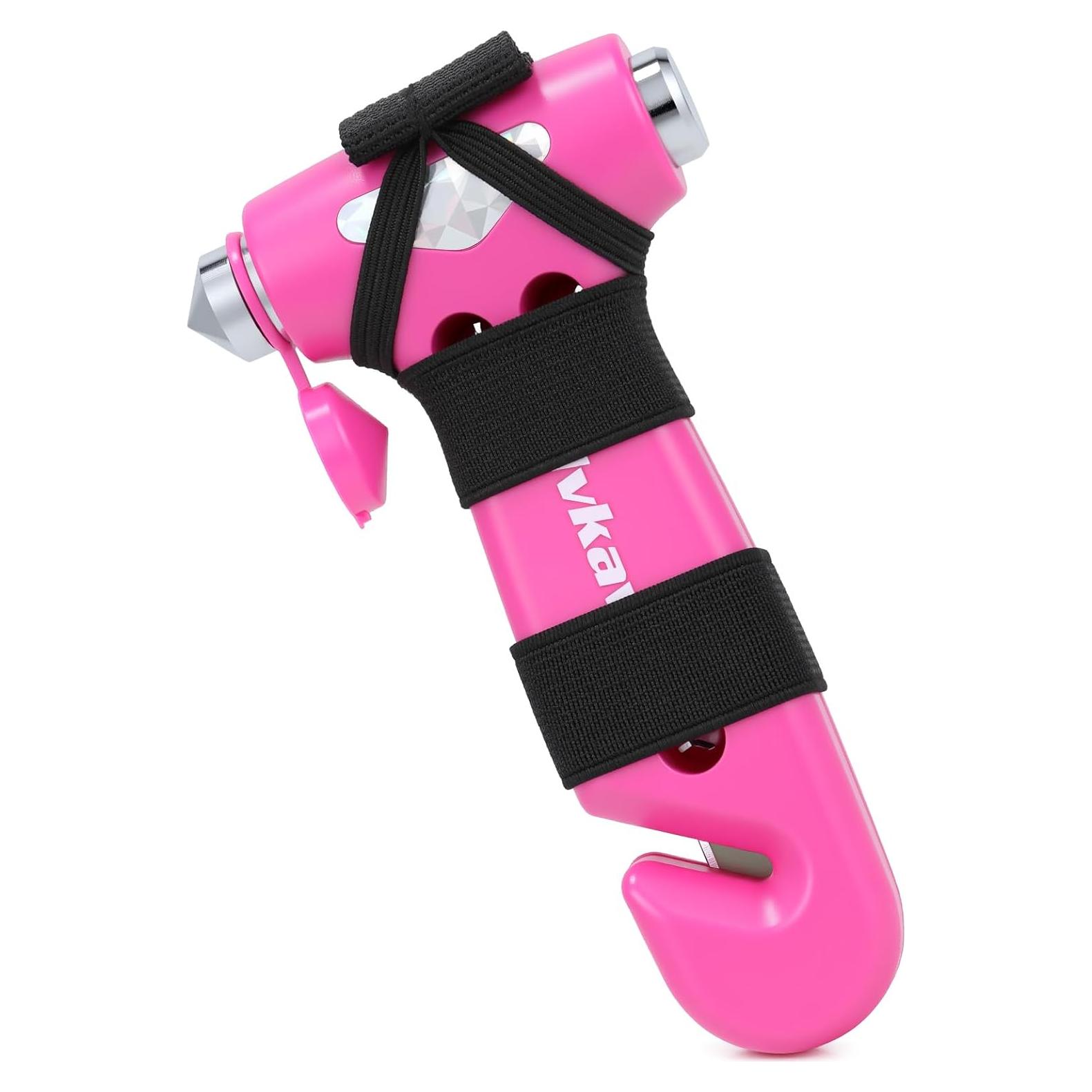 Rompe Ventanas Dlvkavo 3-en-1 Martillo de Seguridad Rosa