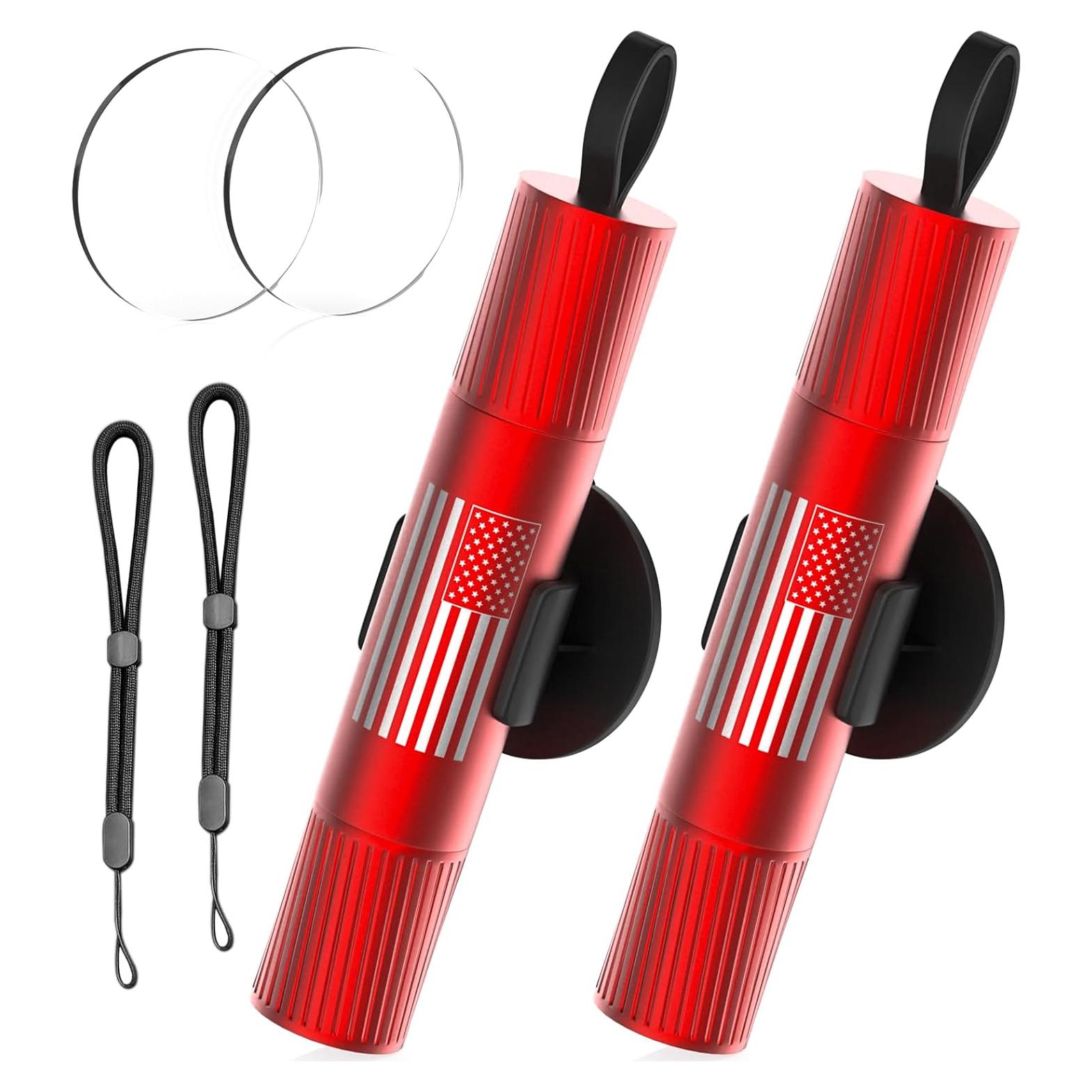 Juego de 2 Martillos de Seguridad QWEZOTUY J8 para Cristales