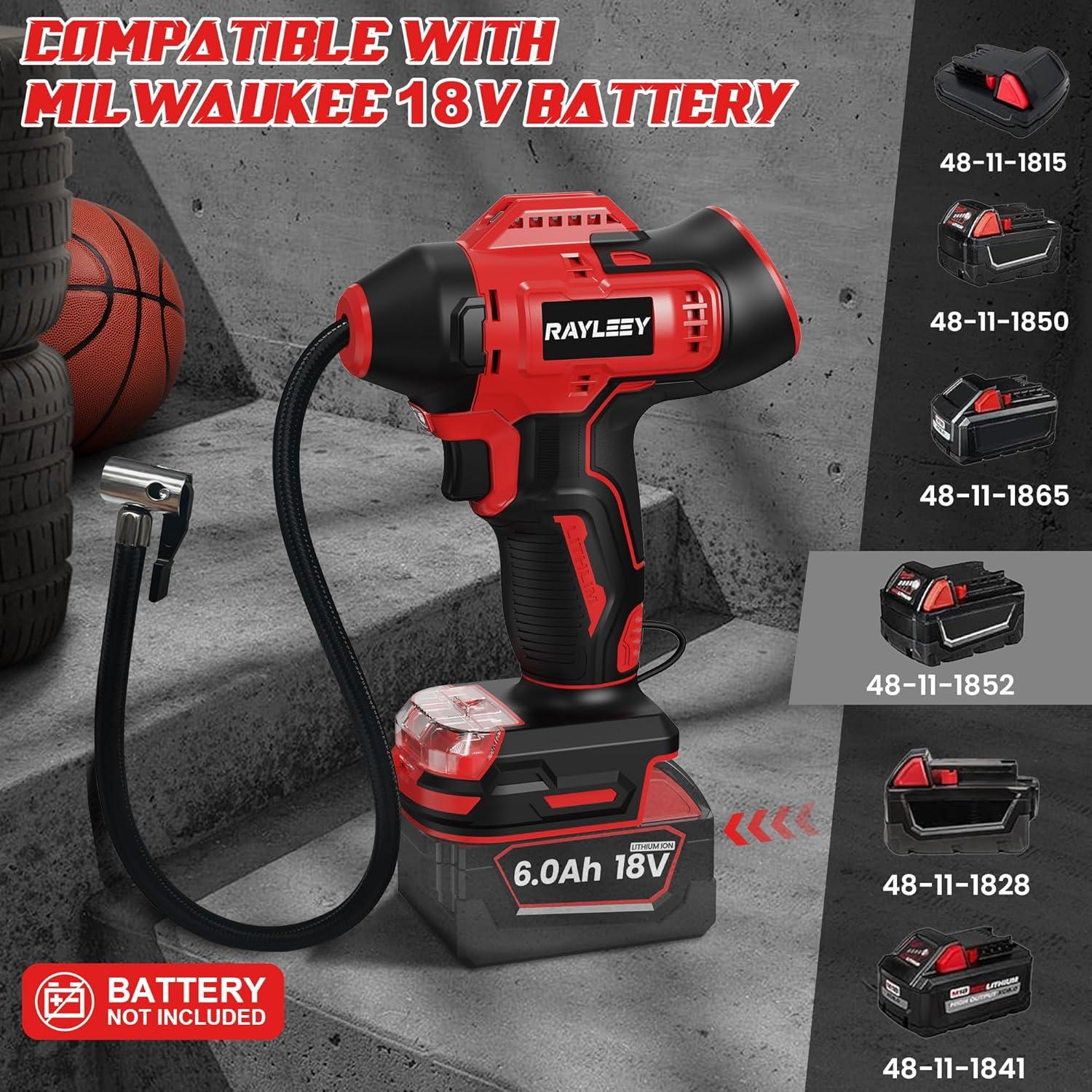 Inflador de Neumáticos Inalámbrico RAYLEEY 160 PSI Portátil