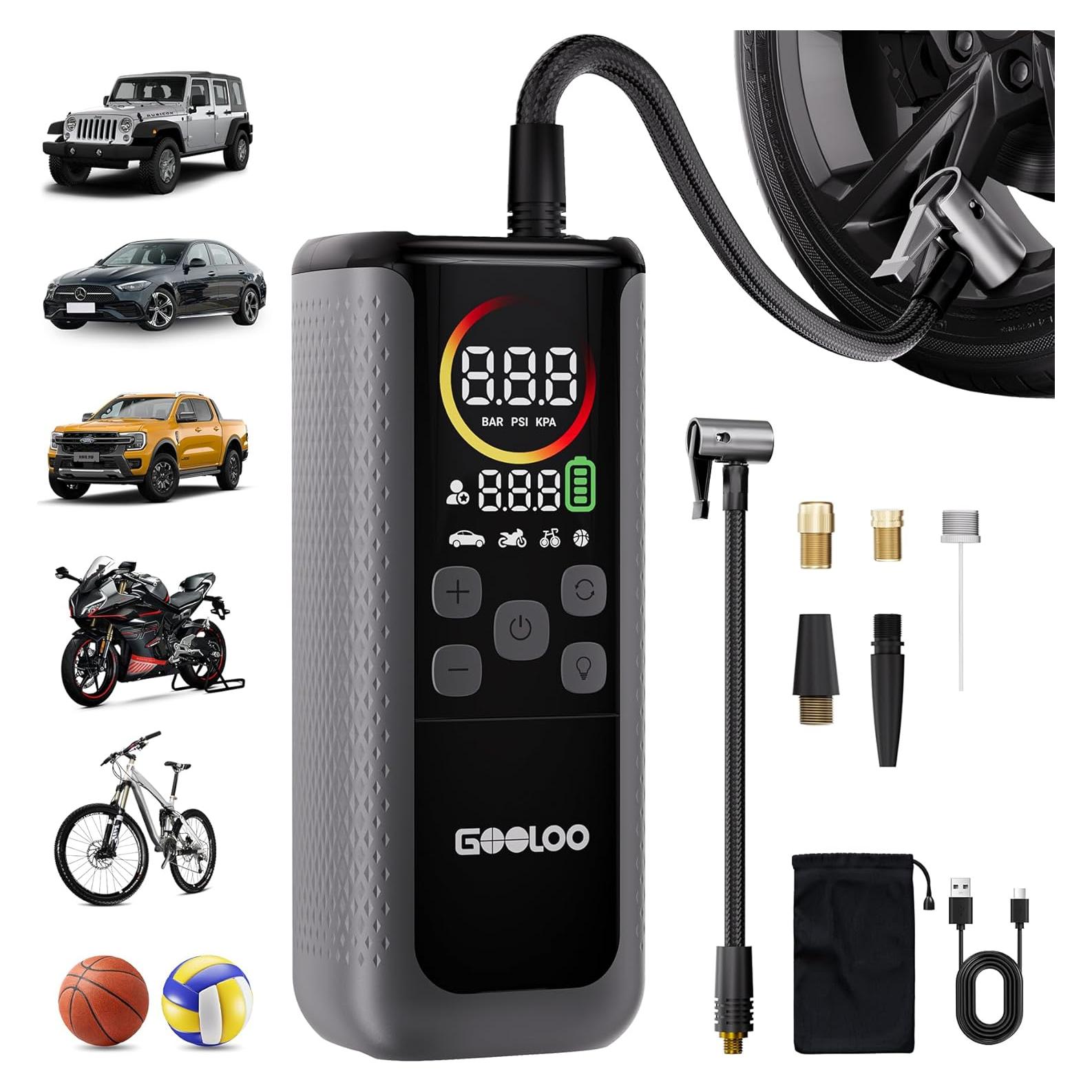 Compresor de Aire Portátil GOOLOO GT160 DUAL 160 PSI