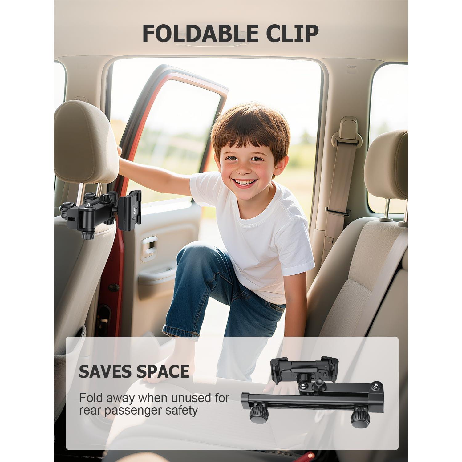 Soporte para Tableta en Reposacabezas OHLPRO Ajustable 4.7-13"