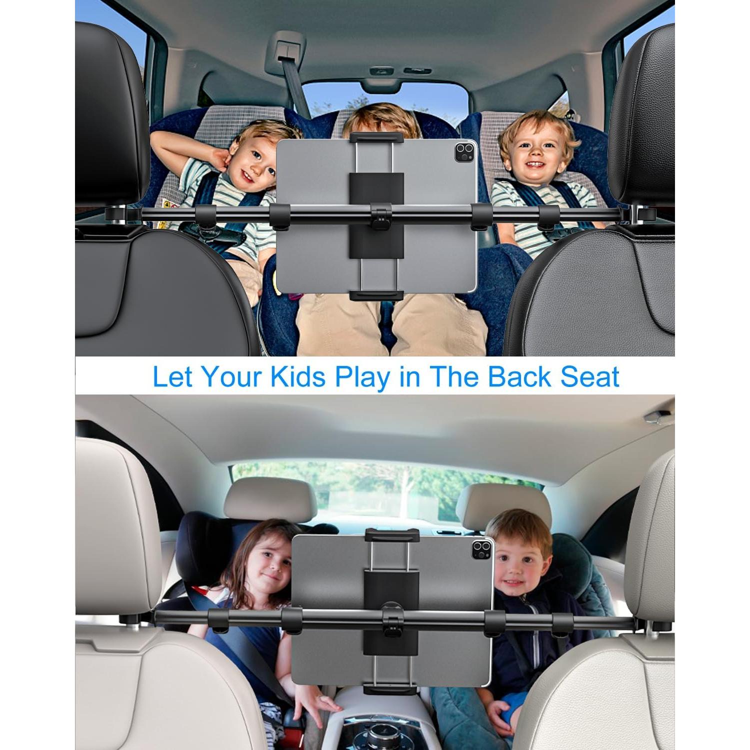 Soporte para Tableta en Reposacabezas Kolasels TS002, Ajustable 360°