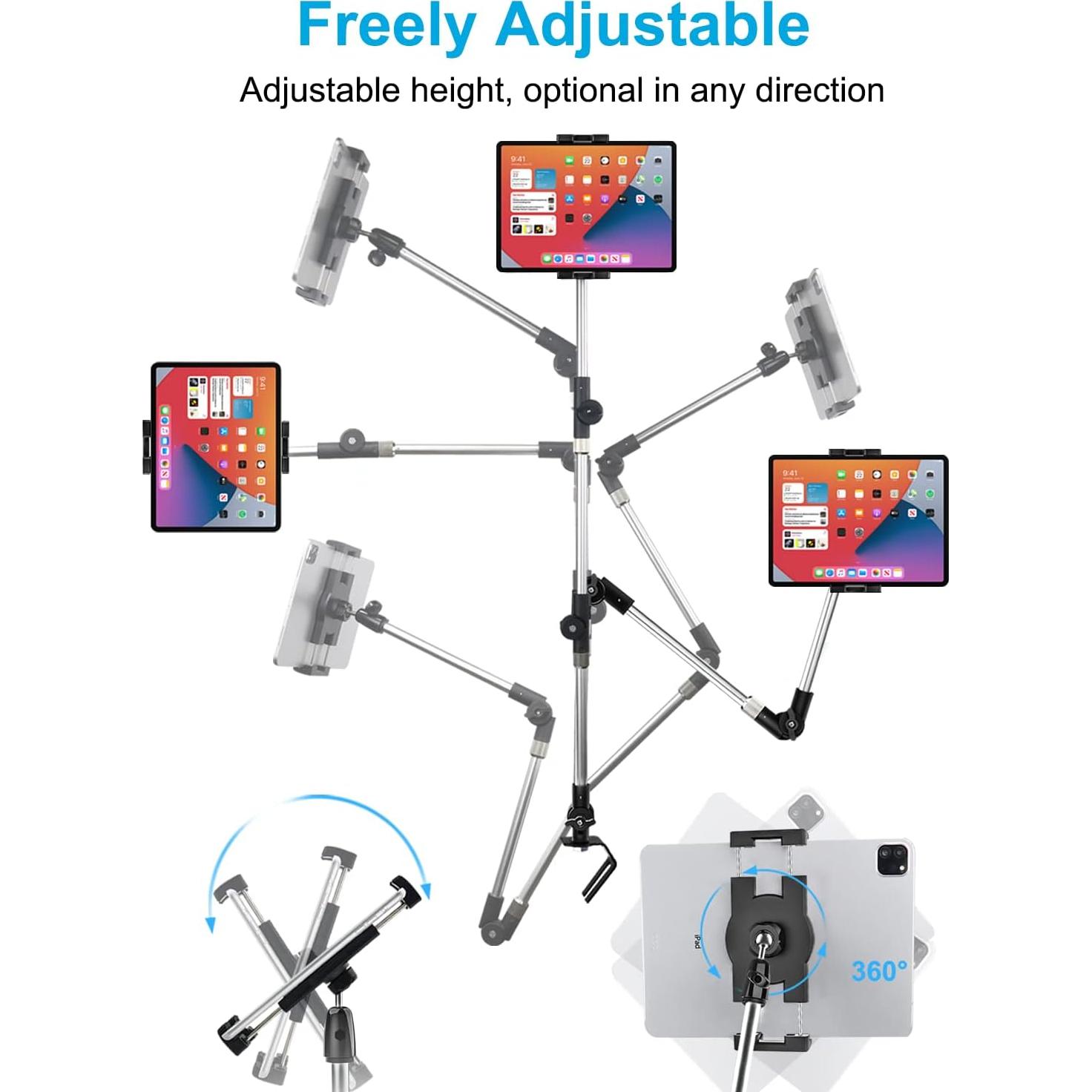 Soporte de Tablet para Riel de Asiento de Coche Woleyi 50 cm