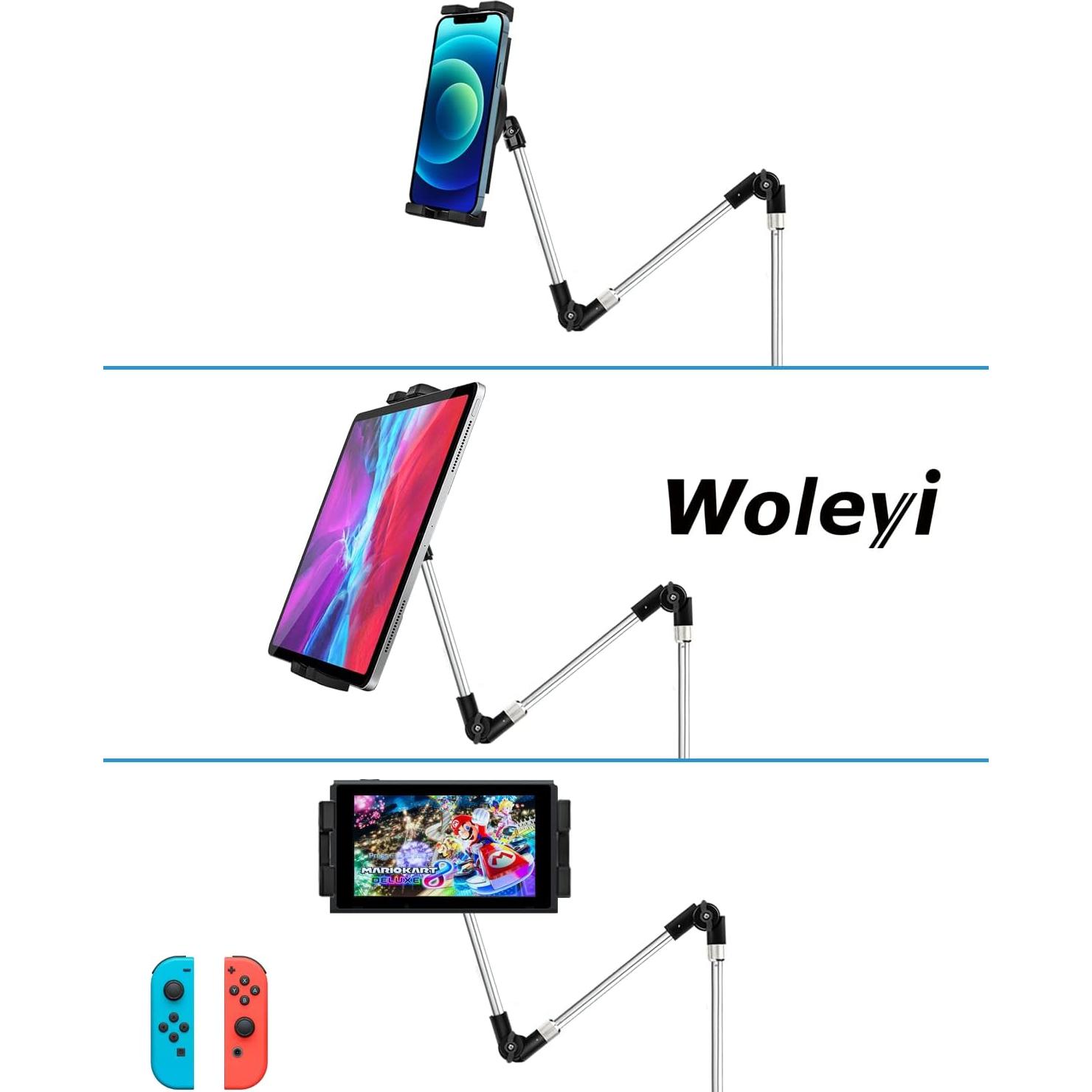 Soporte de Tablet para Riel de Asiento de Coche Woleyi 50 cm