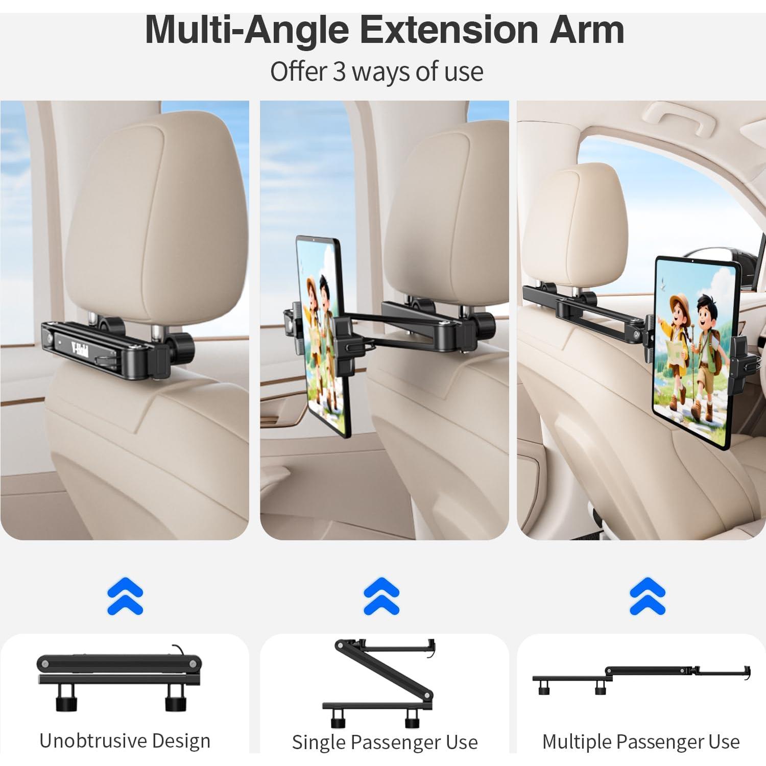 Soporte Plegable para Tablet V-Hold Ajustable 4.7-11" Auto